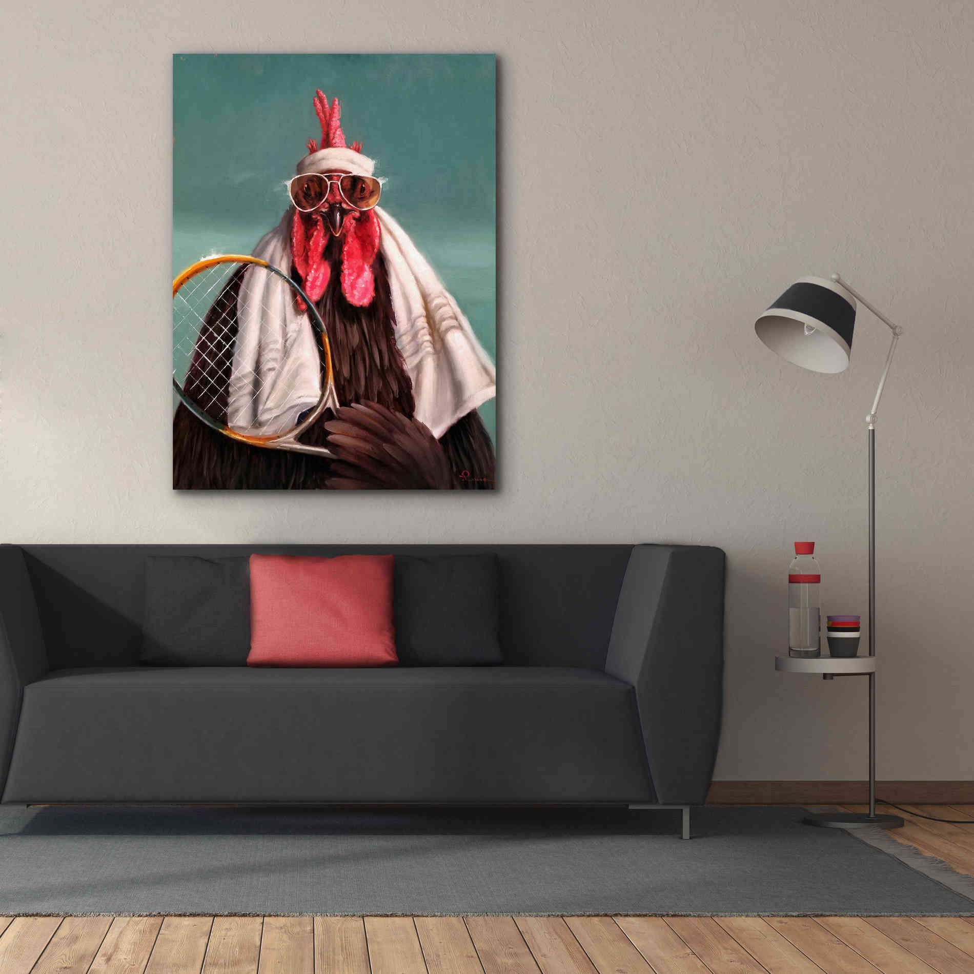 'The Tennis Pro' by Lucia Heffernan, Canvas Wall Art,40x54