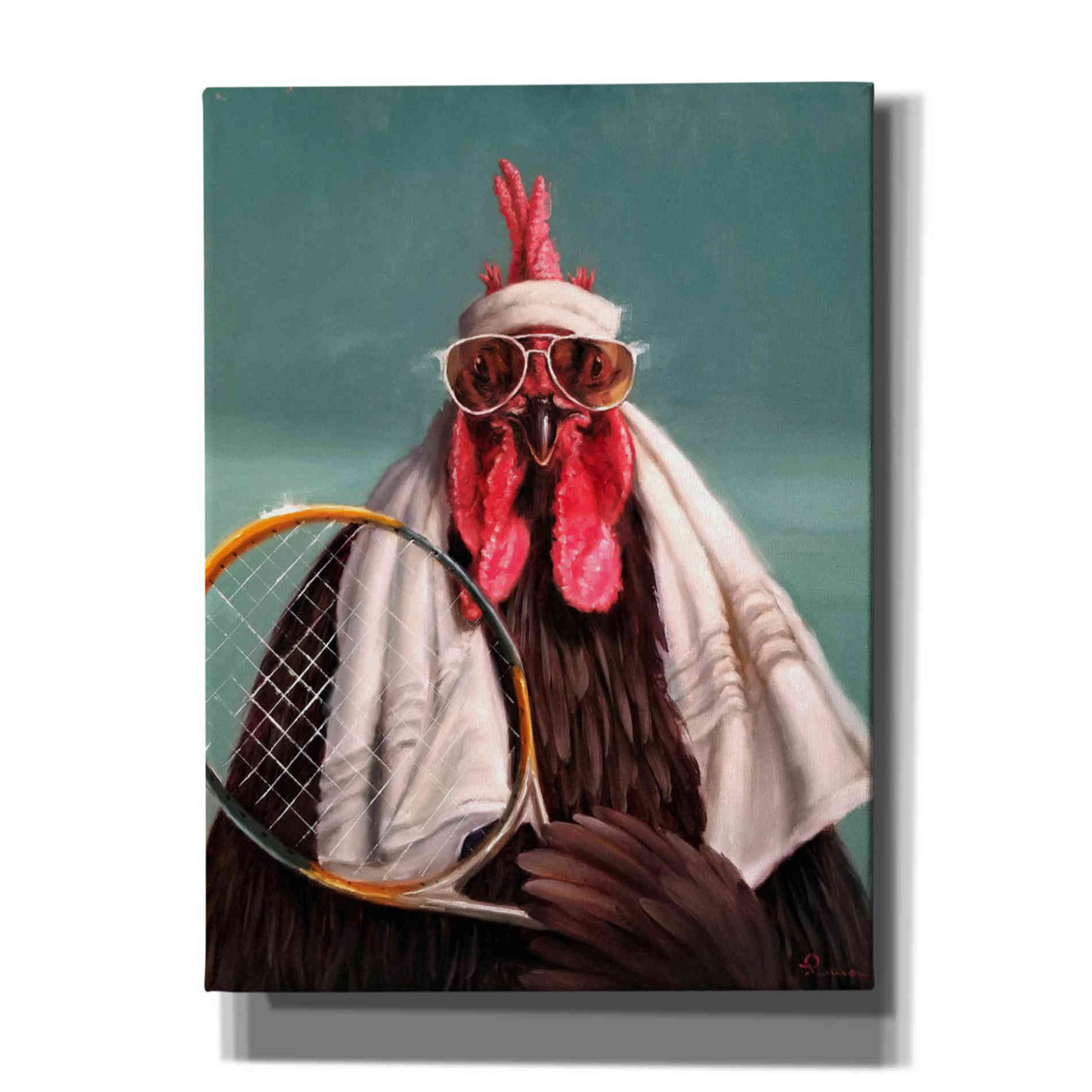 'The Tennis Pro' by Lucia Heffernan, Canvas Wall Art