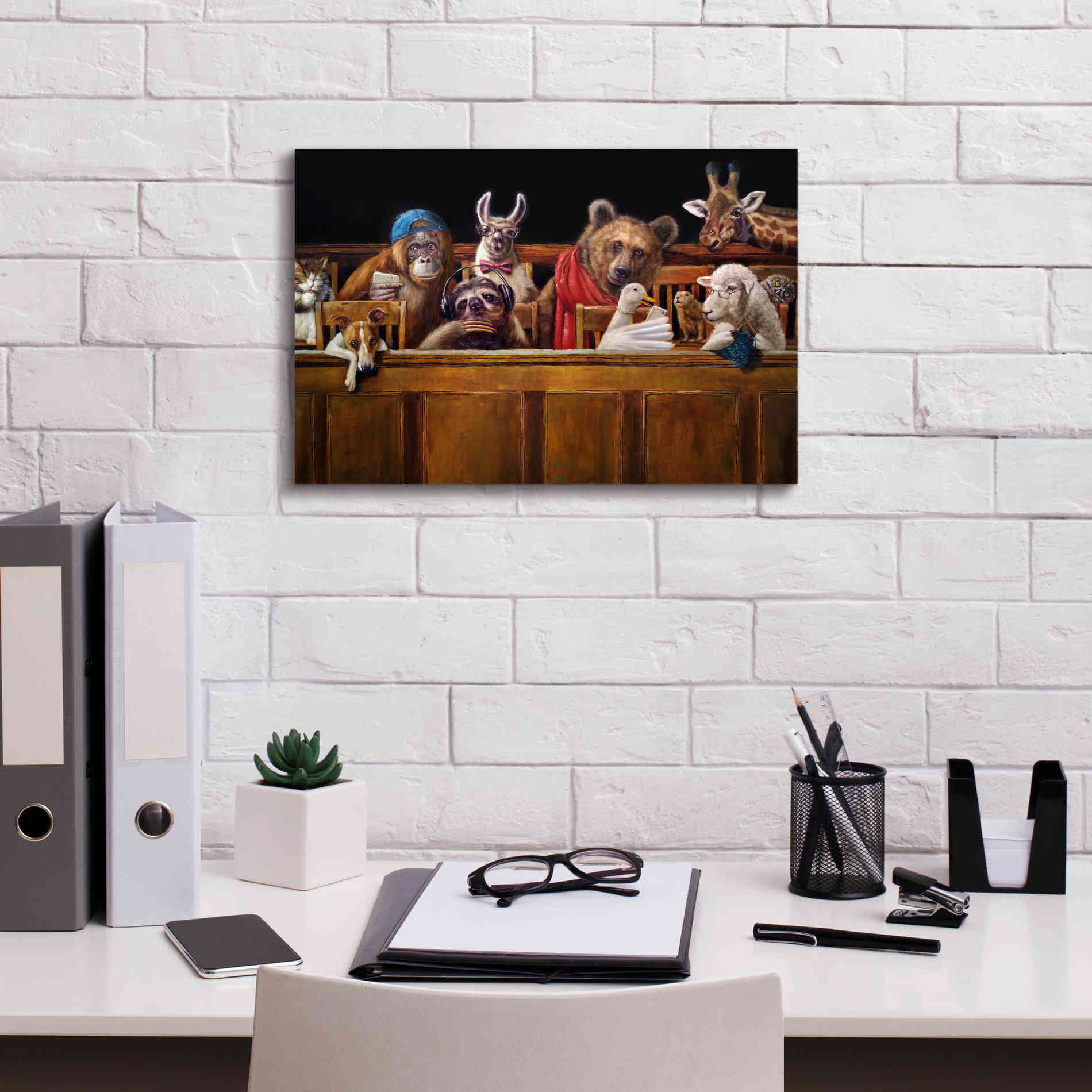 'We The Jury' by Lucia Heffernan, Canvas Wall Art,18x12