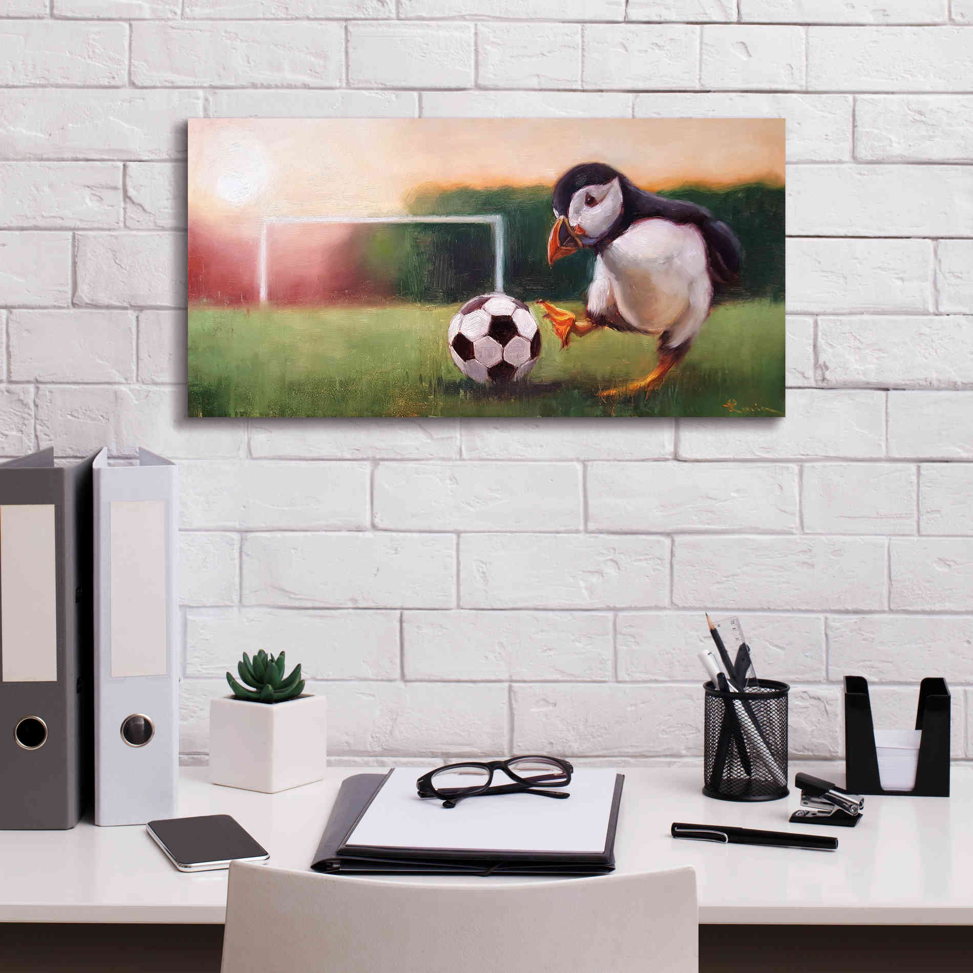 'Sidekick' by Lucia Heffernan, Canvas Wall Art,24x12