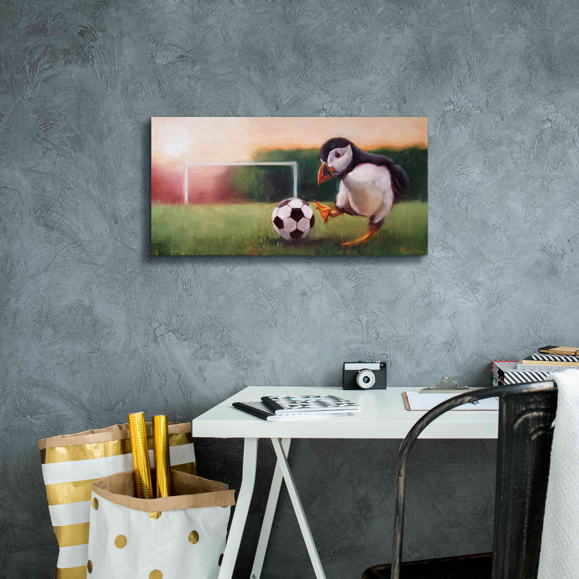 'Sidekick' by Lucia Heffernan, Canvas Wall Art,24x12