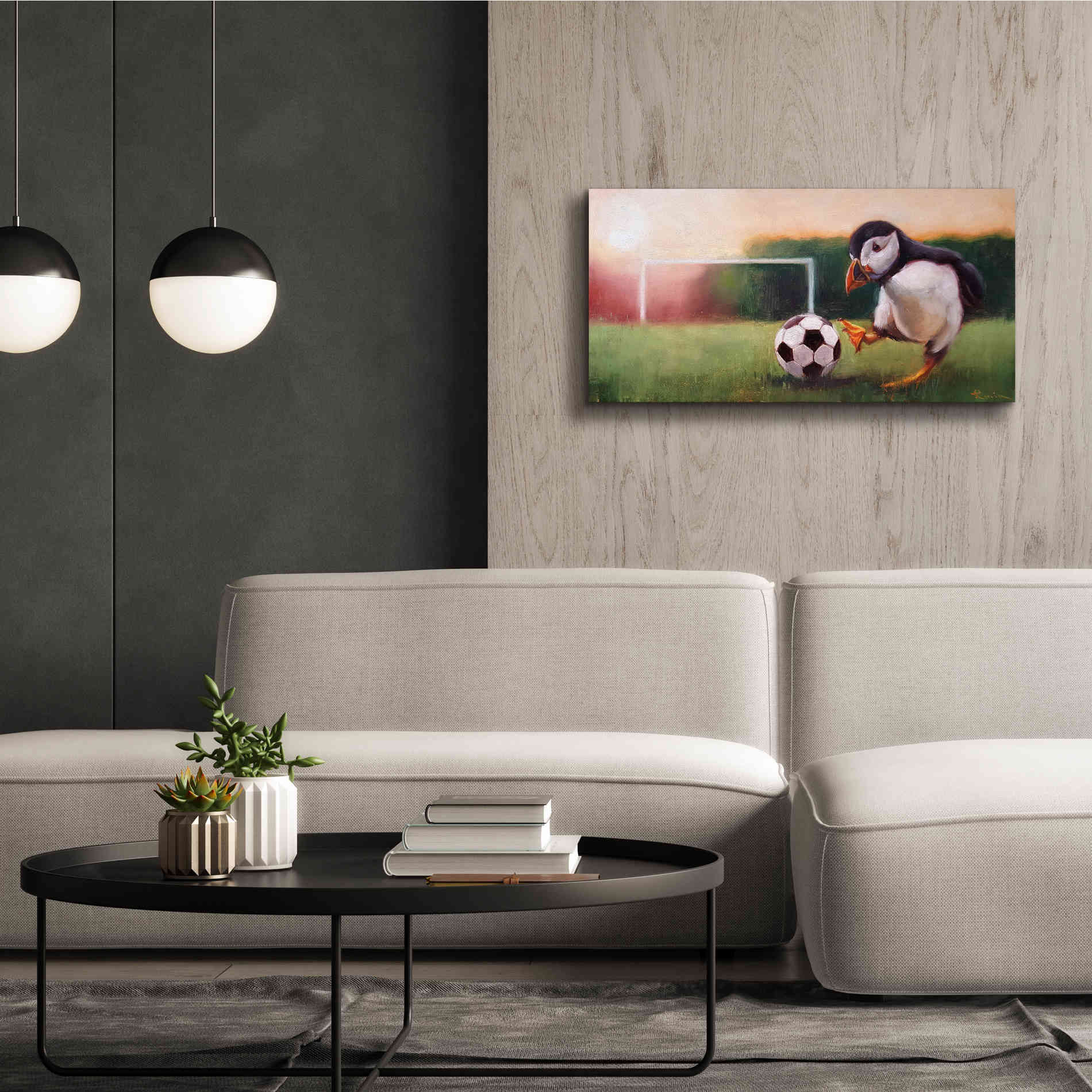 'Sidekick' by Lucia Heffernan, Canvas Wall Art,40x20