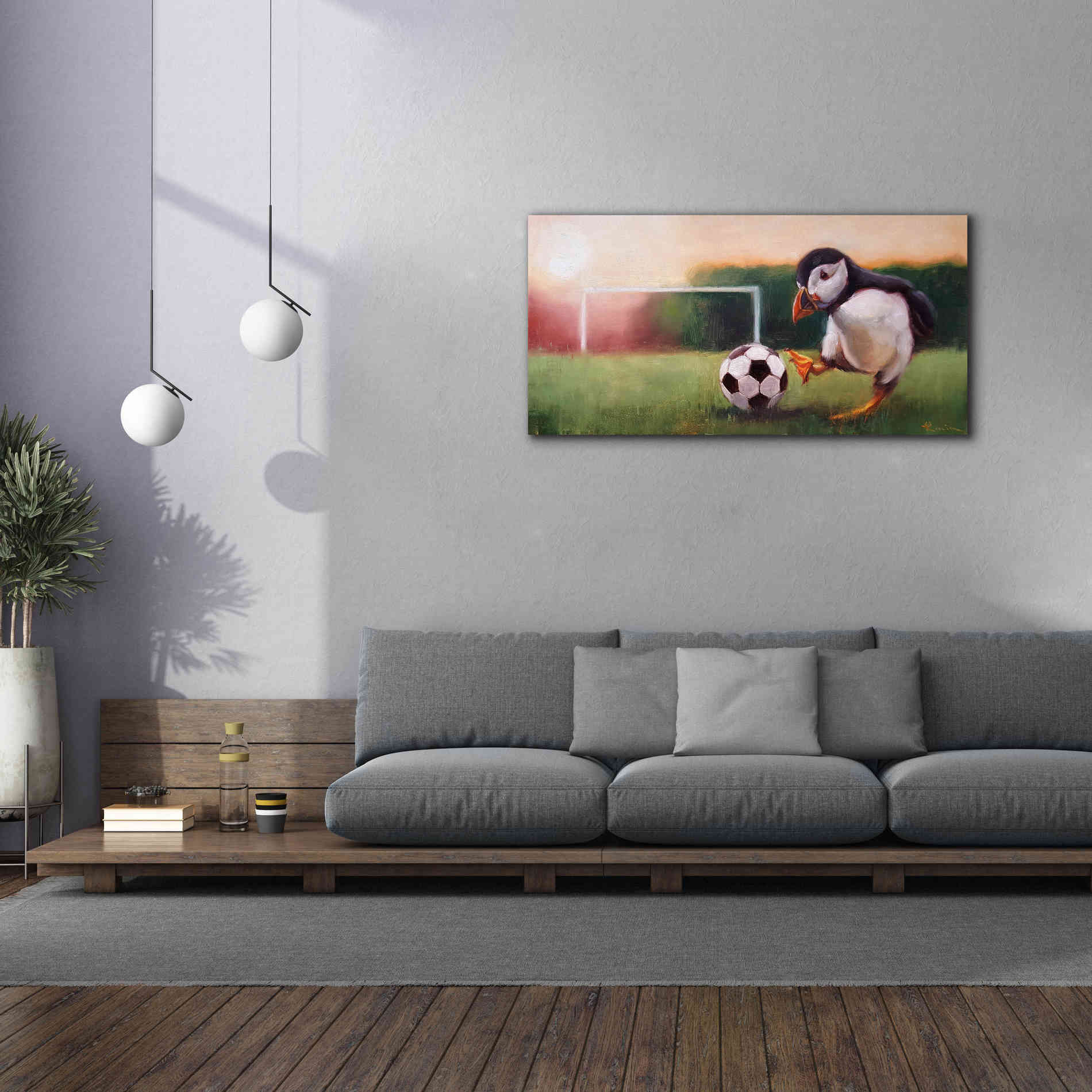 'Sidekick' by Lucia Heffernan, Canvas Wall Art,60x30