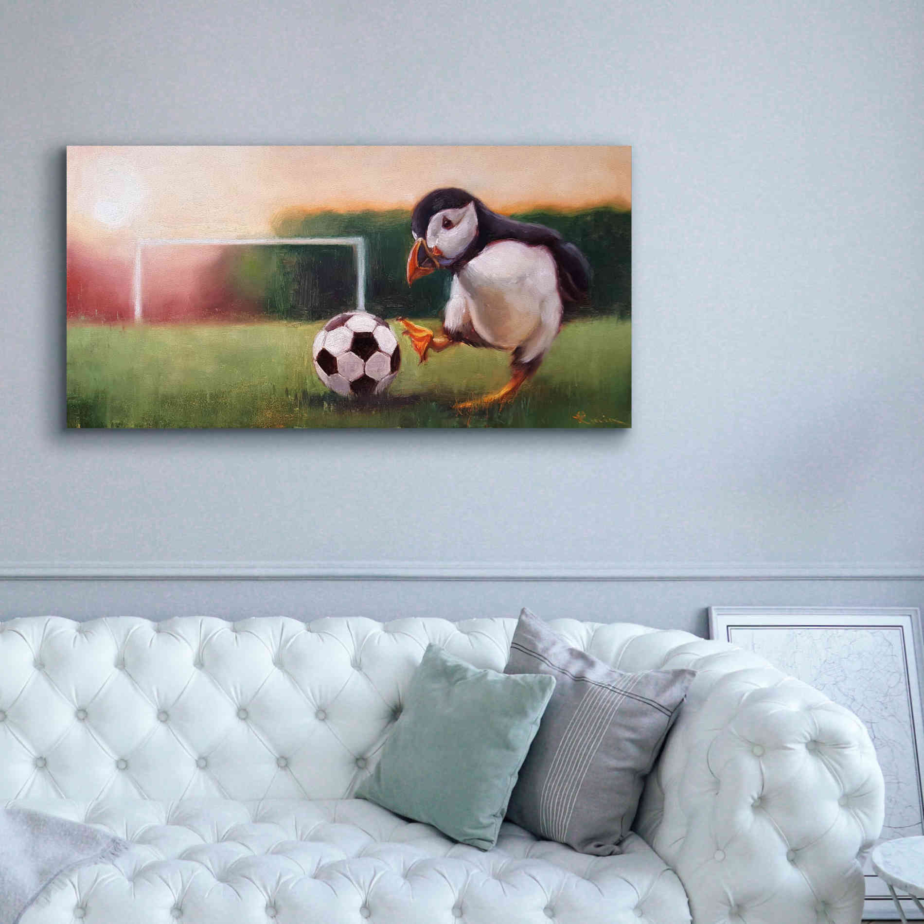 'Sidekick' by Lucia Heffernan, Canvas Wall Art,60x30