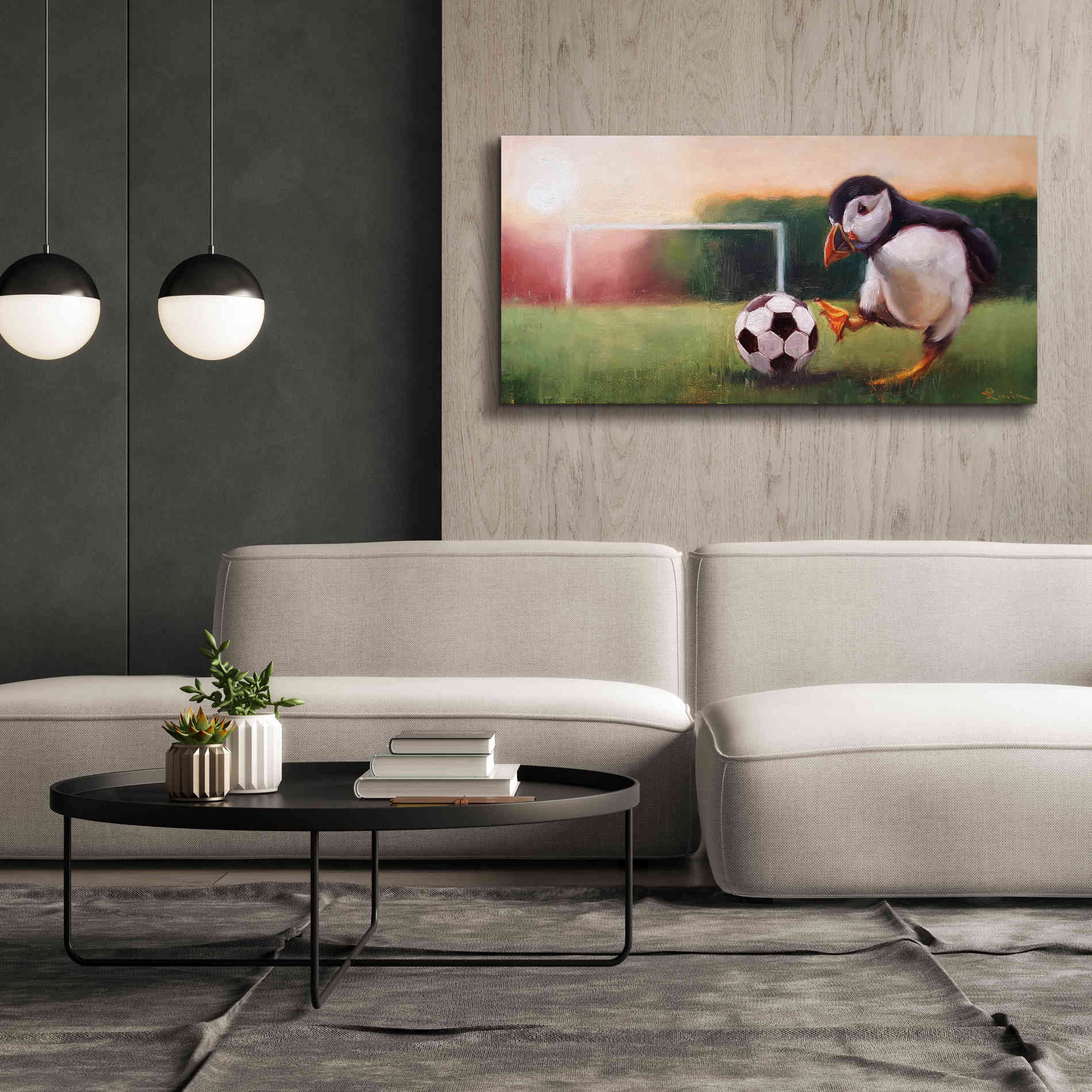 'Sidekick' by Lucia Heffernan, Canvas Wall Art,60x30