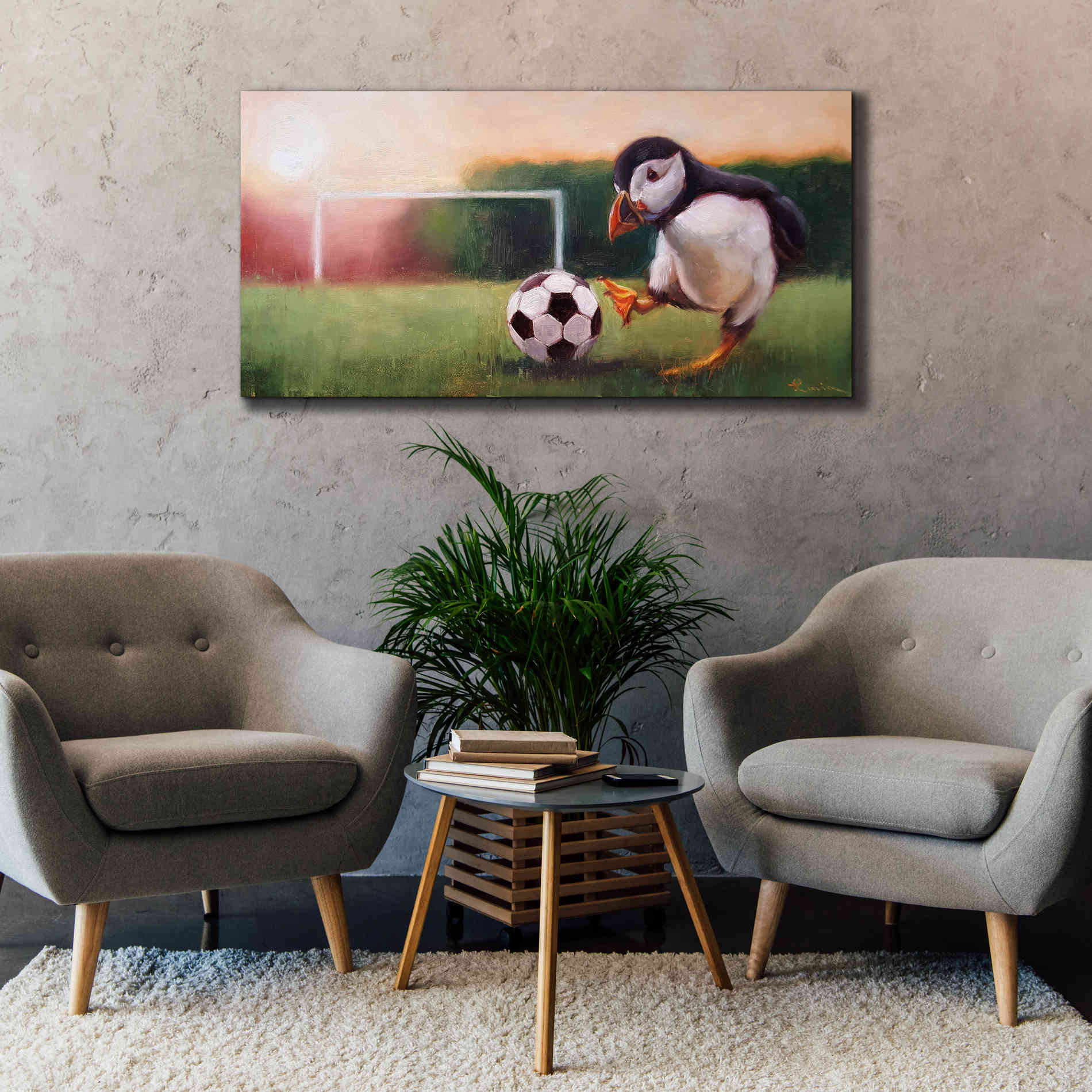 'Sidekick' by Lucia Heffernan, Canvas Wall Art,60x30