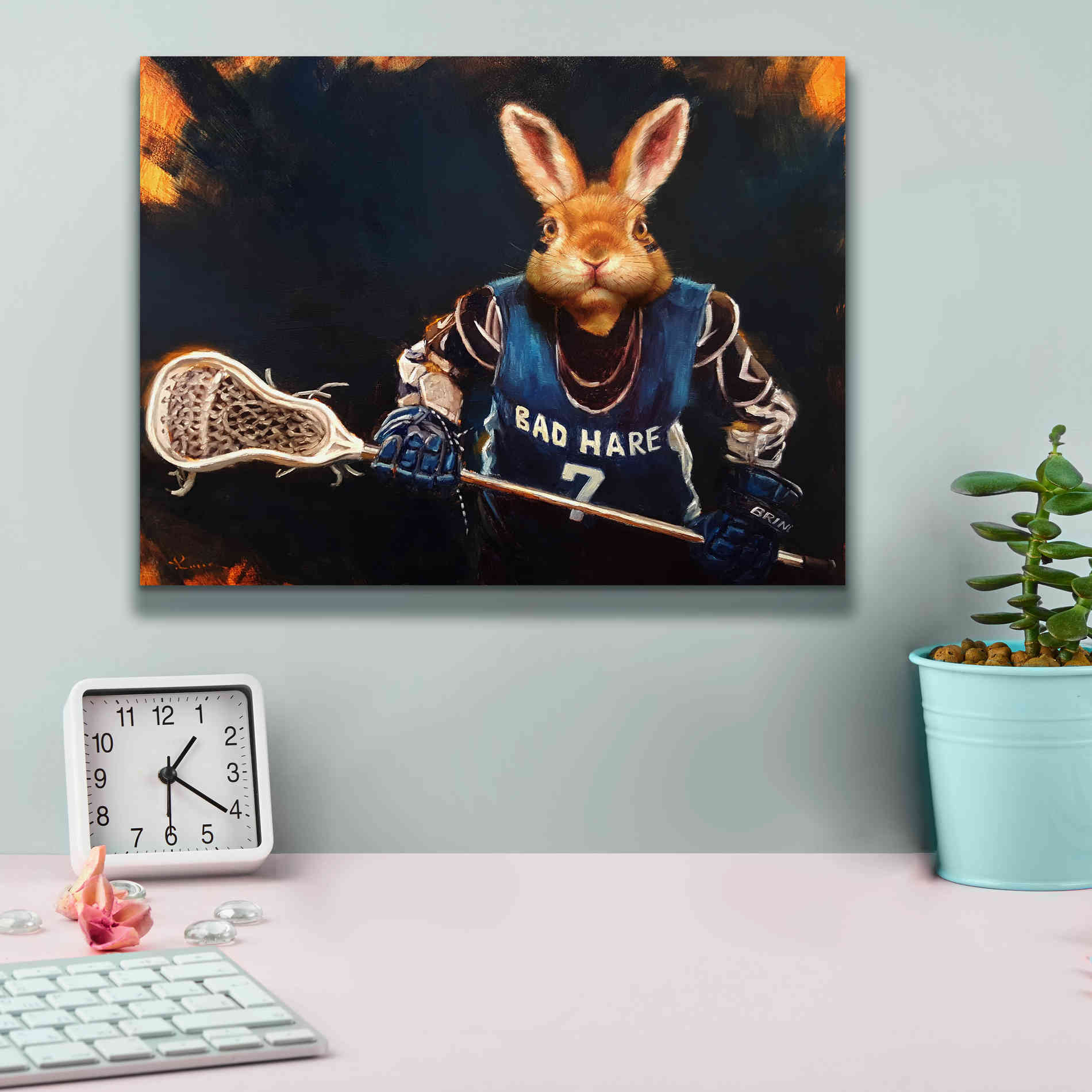 'Game Face No. 2' by Lucia Heffernan, Canvas Wall Art,16x12