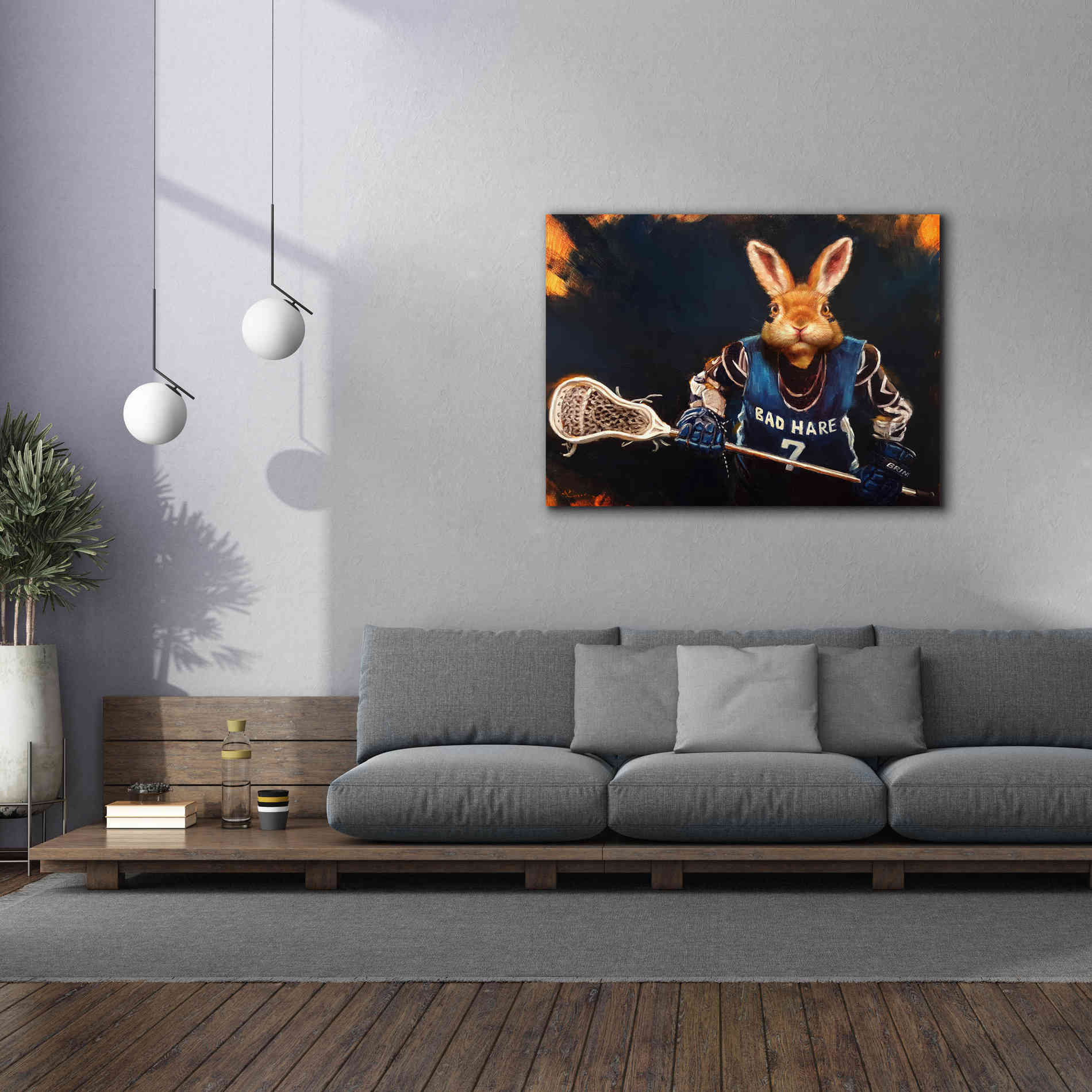 'Game Face No. 2' by Lucia Heffernan, Canvas Wall Art,54x40