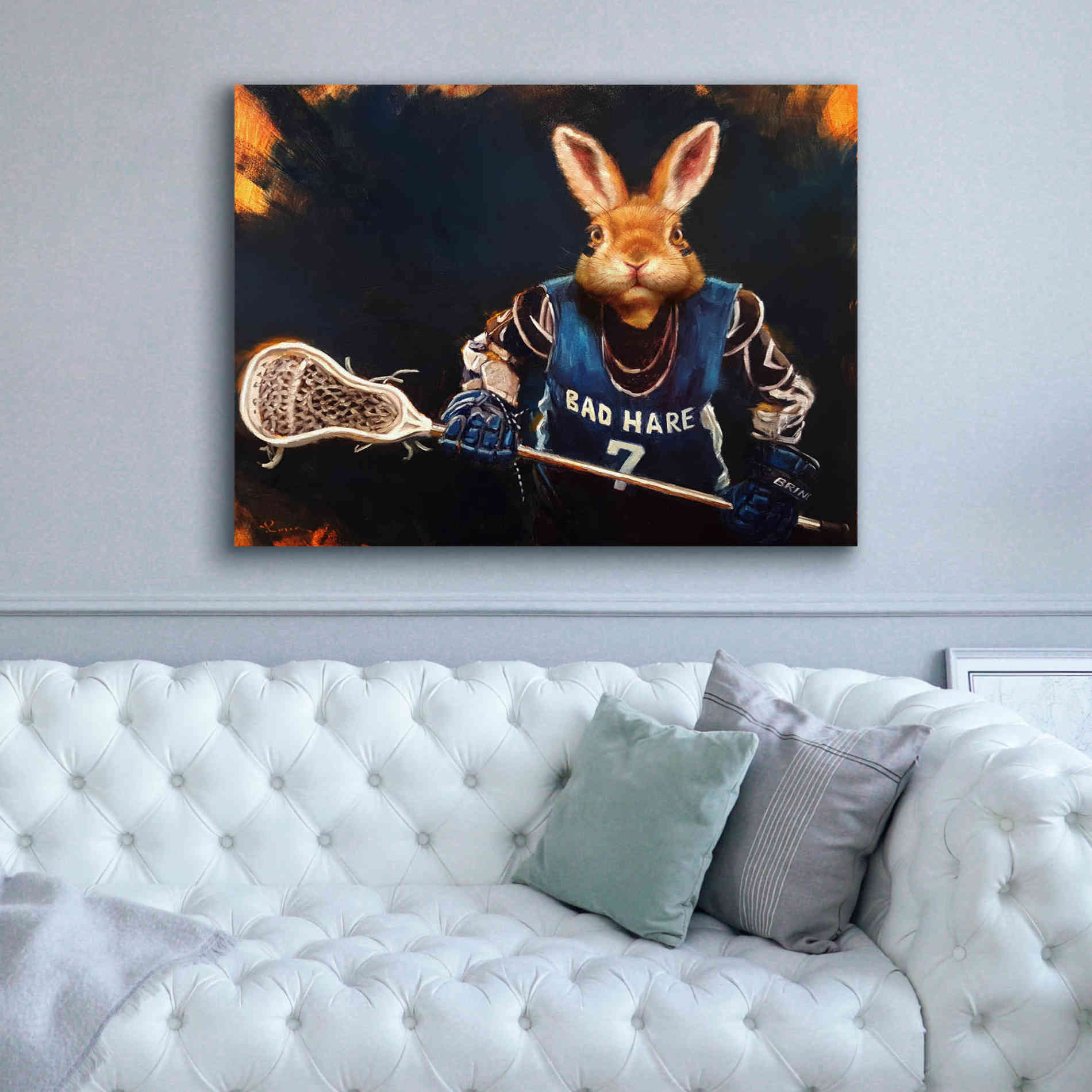 'Game Face No. 2' by Lucia Heffernan, Canvas Wall Art,54x40