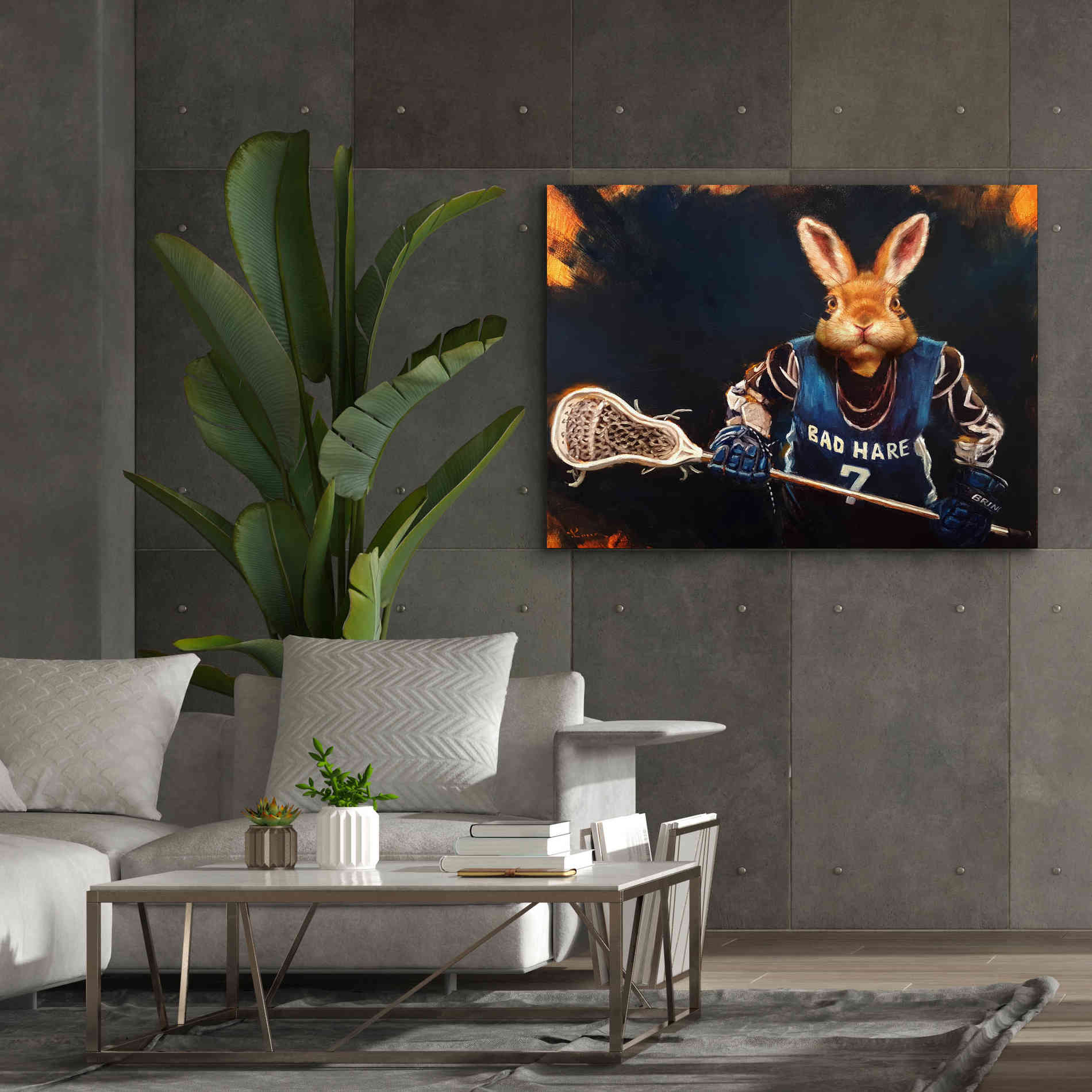 'Game Face No. 2' by Lucia Heffernan, Canvas Wall Art,54x40