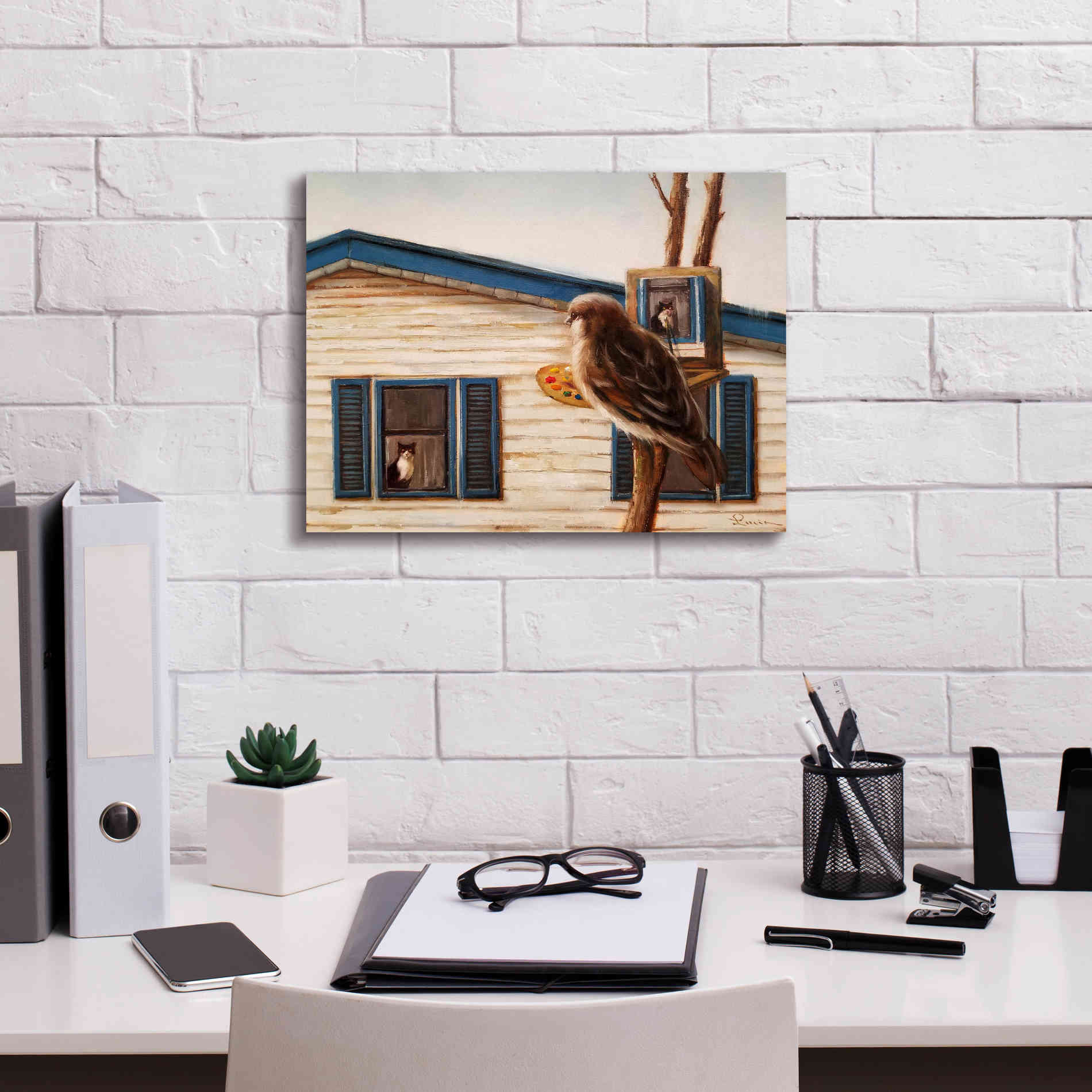 'Portrait Of An Enemy' by Lucia Heffernan, Canvas Wall Art,16x12