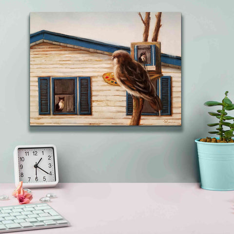 Image of 'Portrait Of An Enemy' by Lucia Heffernan, Canvas Wall Art,16x12