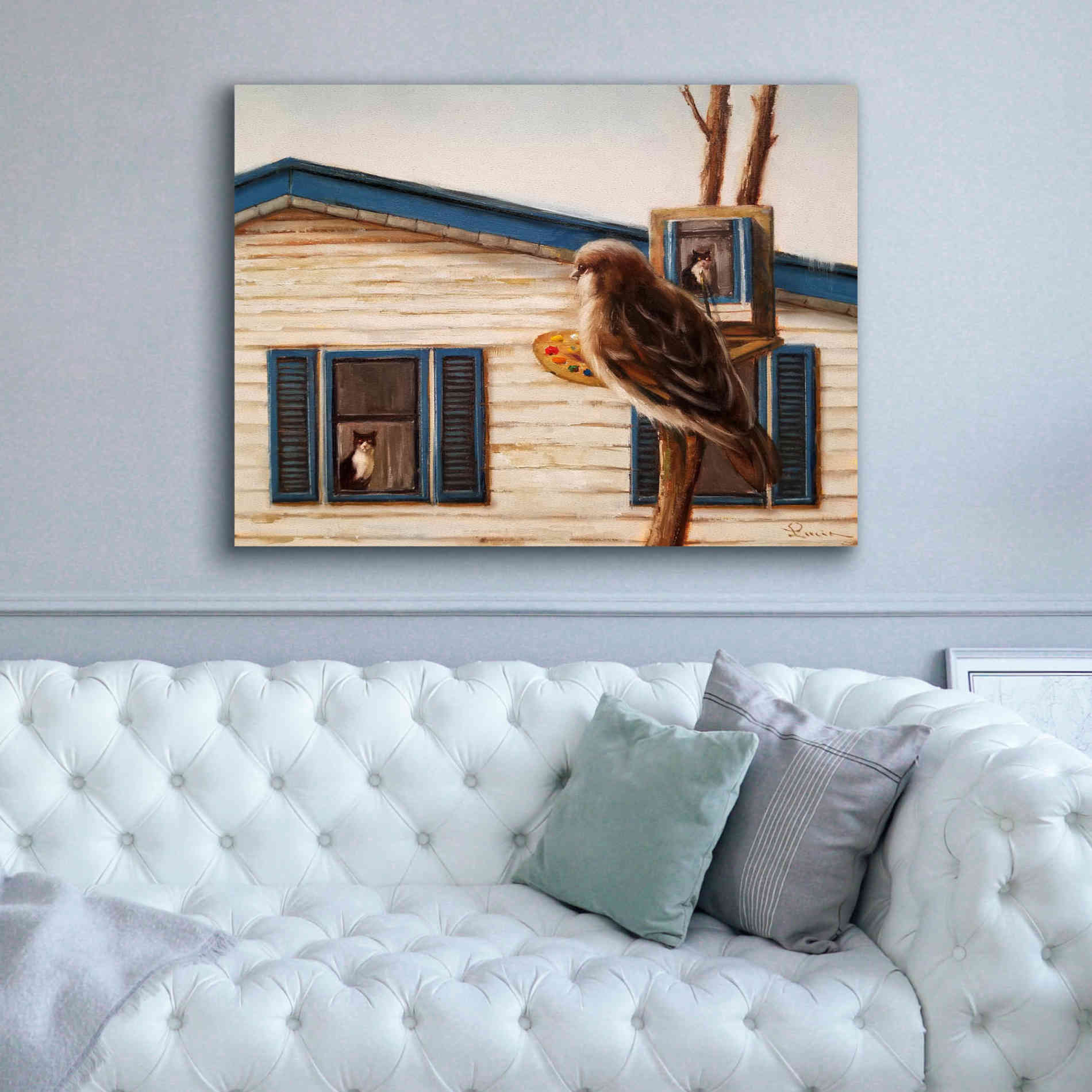 'Portrait Of An Enemy' by Lucia Heffernan, Canvas Wall Art,54x40