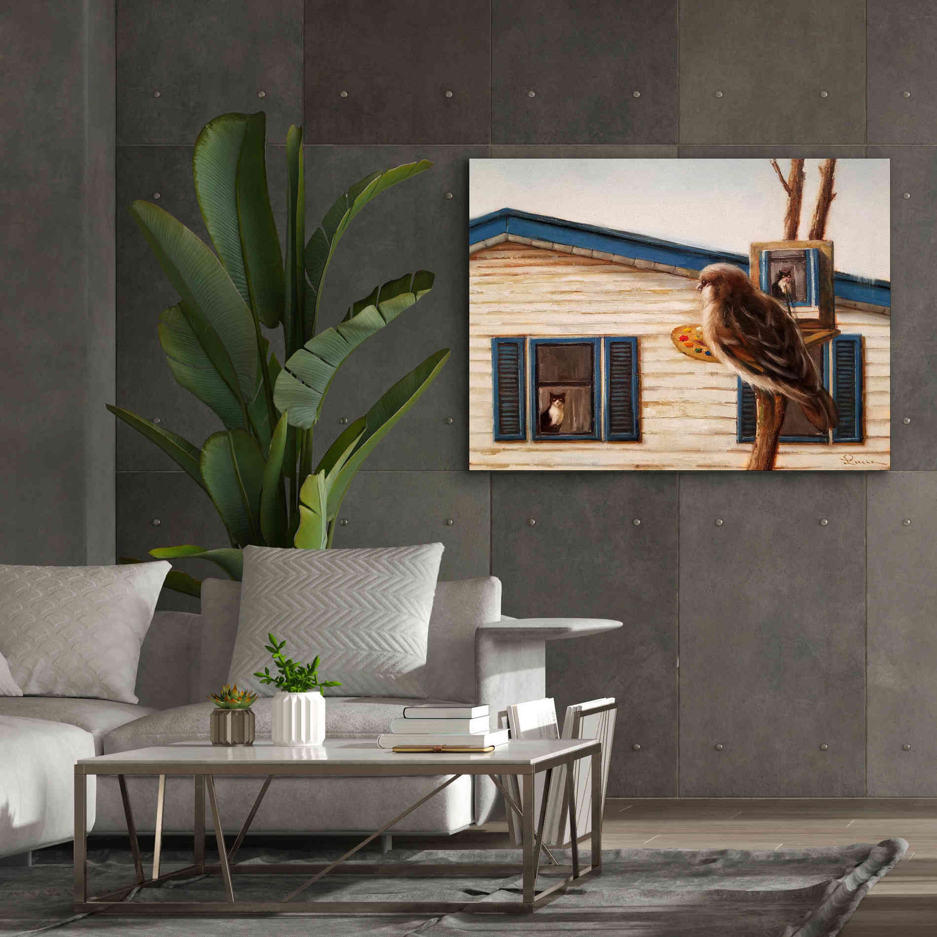 'Portrait Of An Enemy' by Lucia Heffernan, Canvas Wall Art,54x40