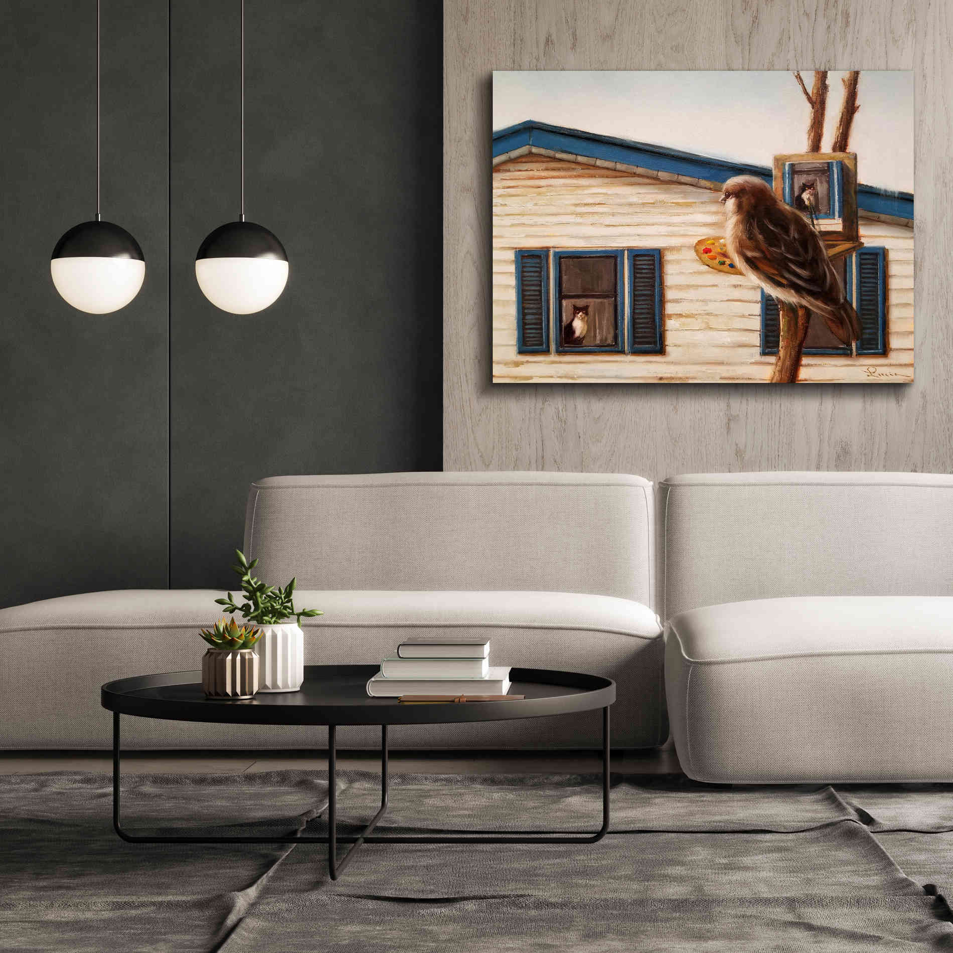 'Portrait Of An Enemy' by Lucia Heffernan, Canvas Wall Art,54x40