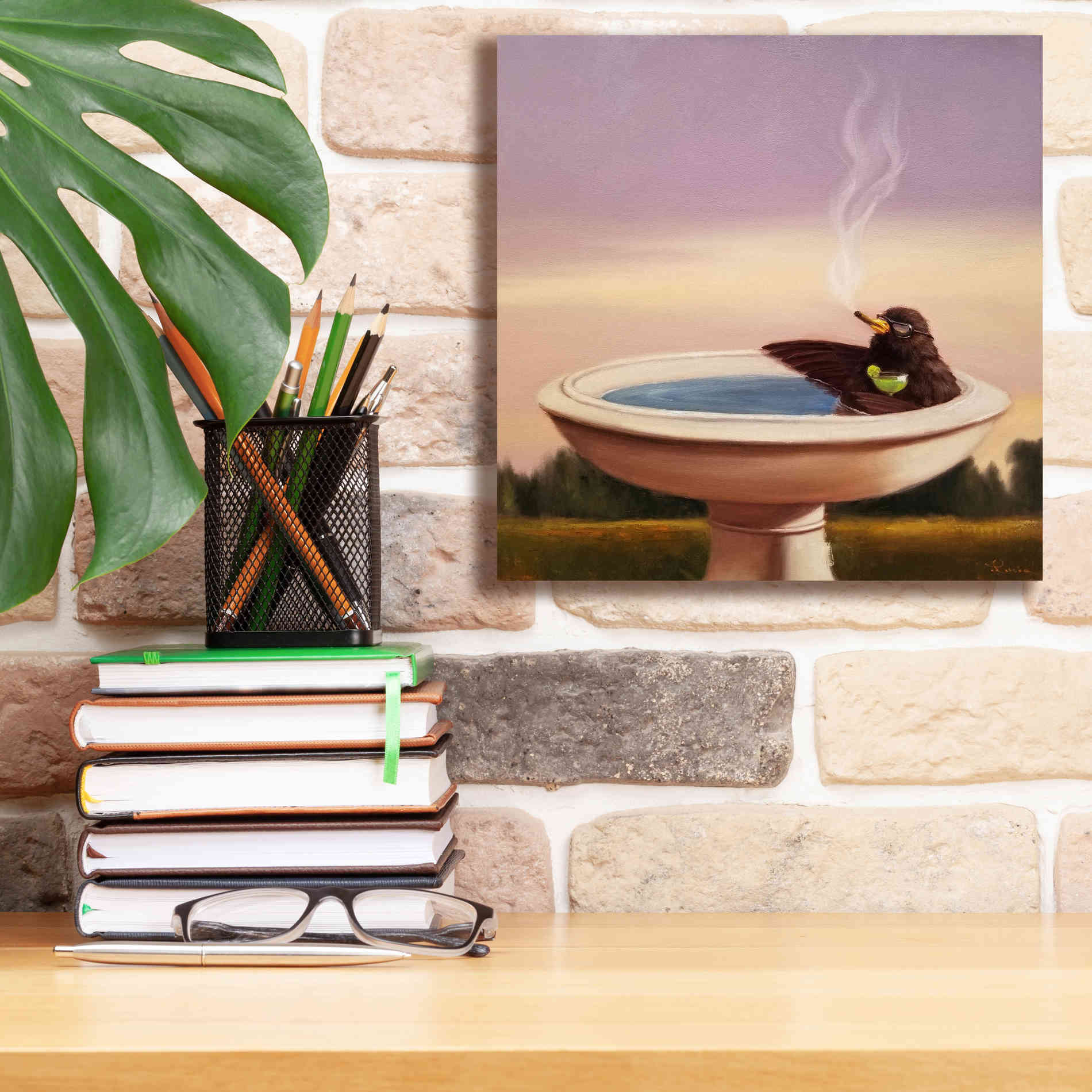 'Executive Soak' by Lucia Heffernan, Canvas Wall Art,12x12