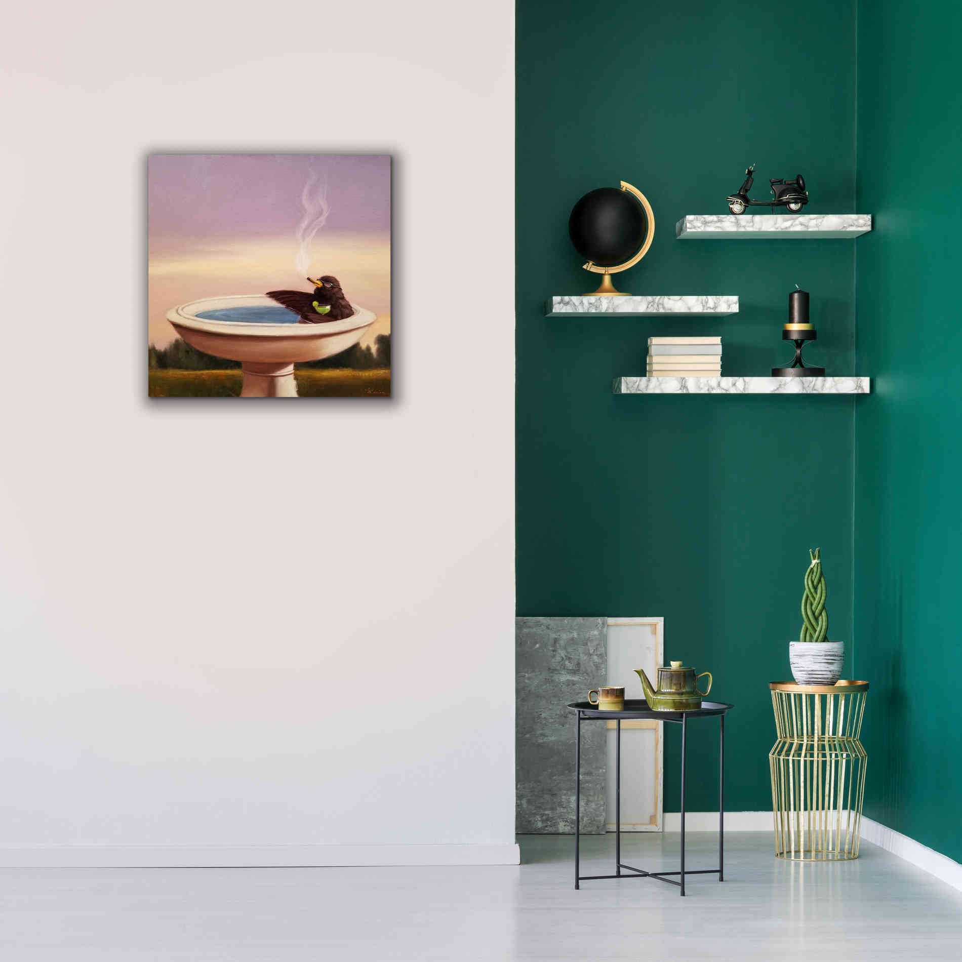 'Executive Soak' by Lucia Heffernan, Canvas Wall Art,26x26