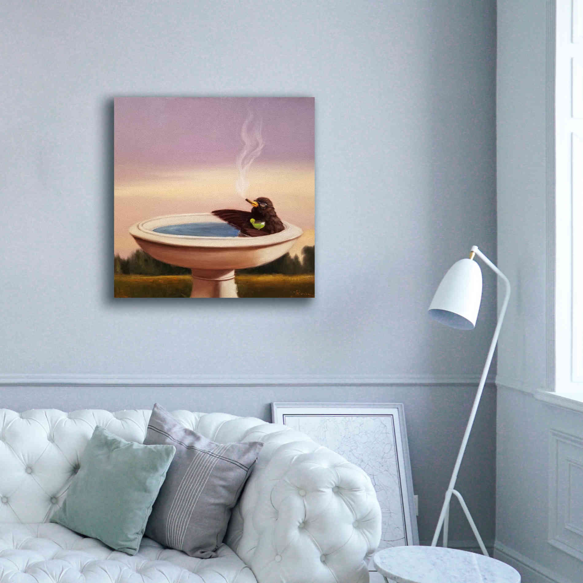 'Executive Soak' by Lucia Heffernan, Canvas Wall Art,37x37