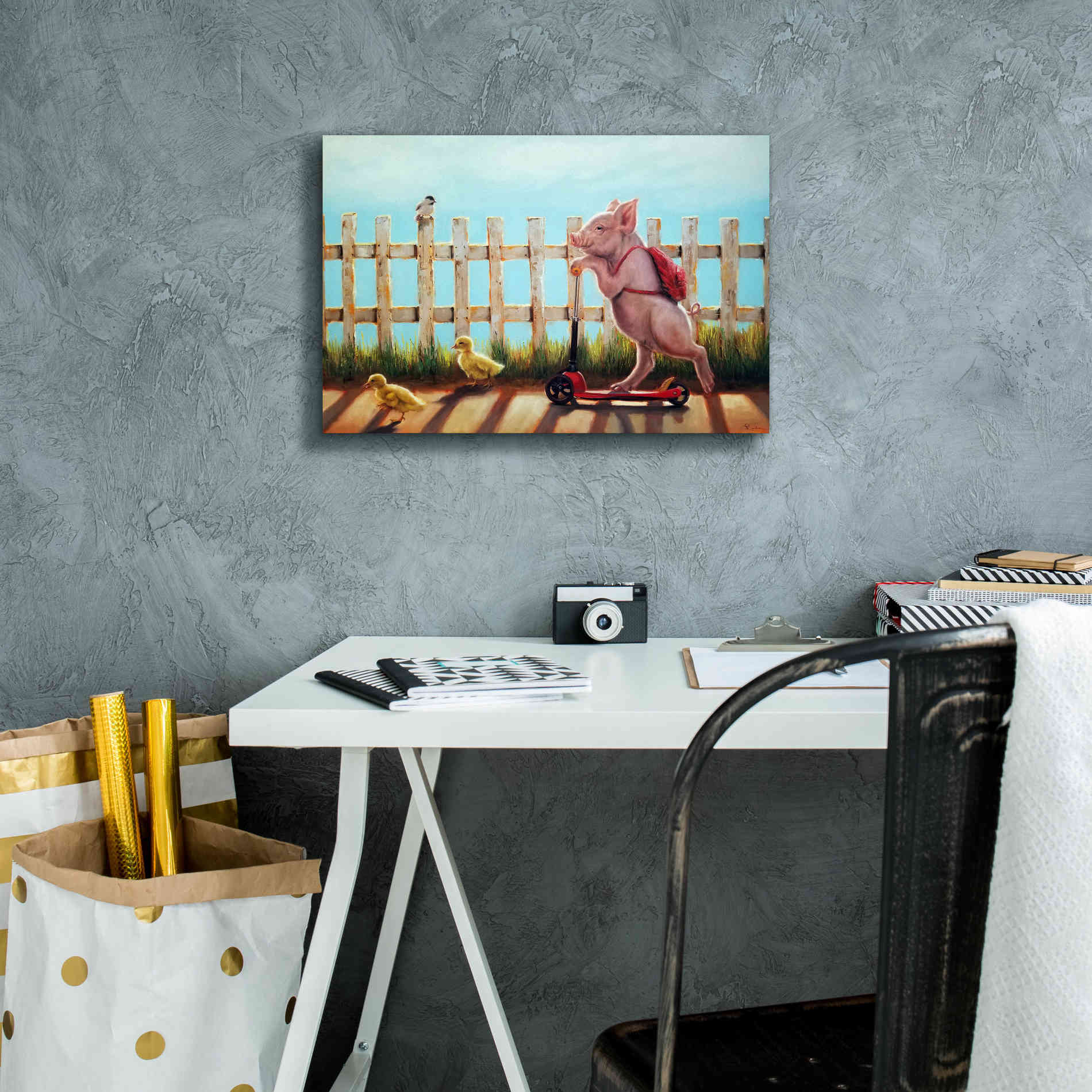 'Summer Stroll' by Lucia Heffernan, Canvas Wall Art,18x12