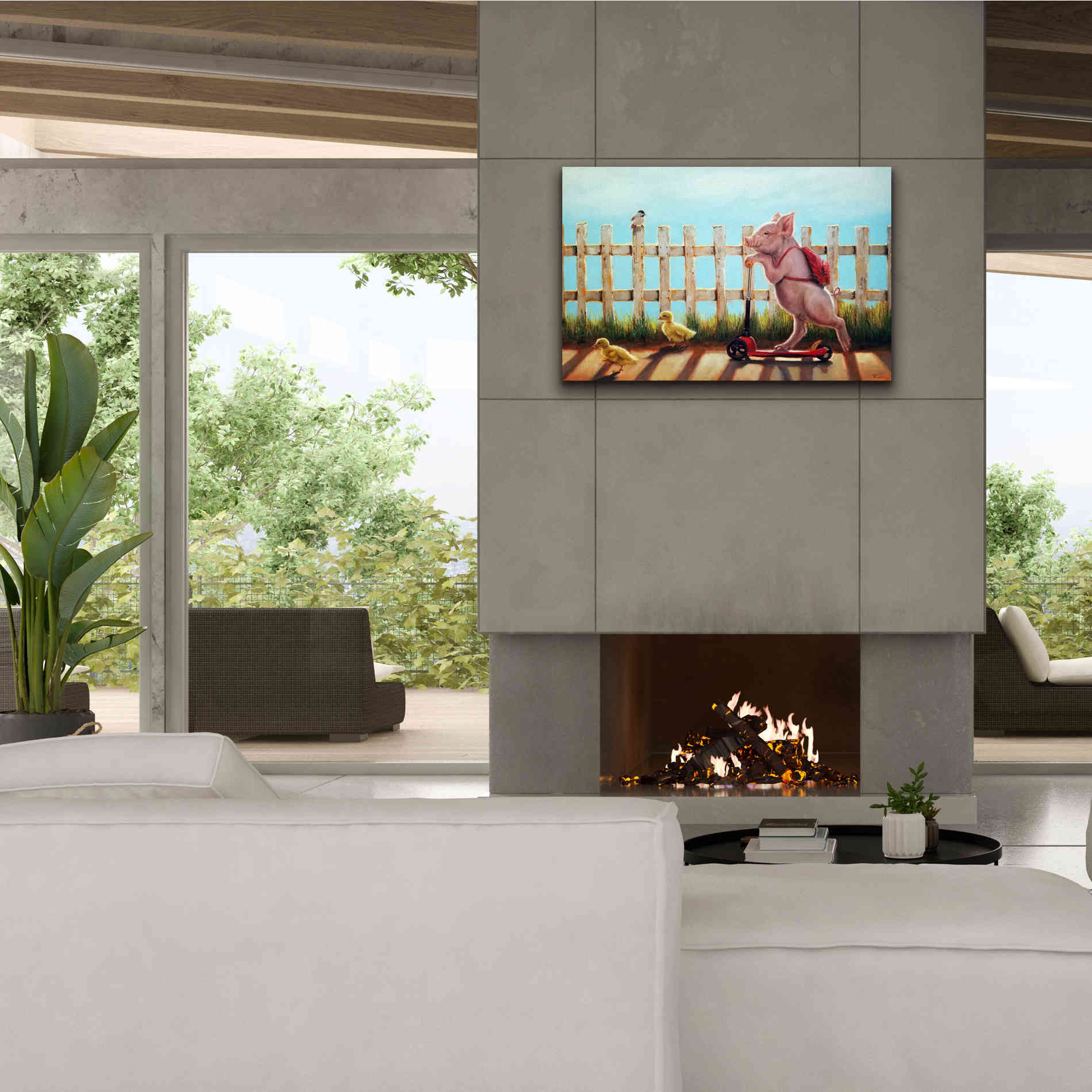 'Summer Stroll' by Lucia Heffernan, Canvas Wall Art,40x26