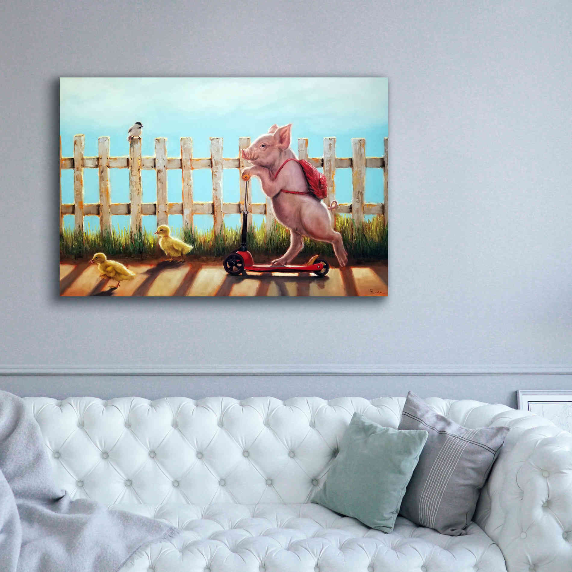 'Summer Stroll' by Lucia Heffernan, Canvas Wall Art,60x40