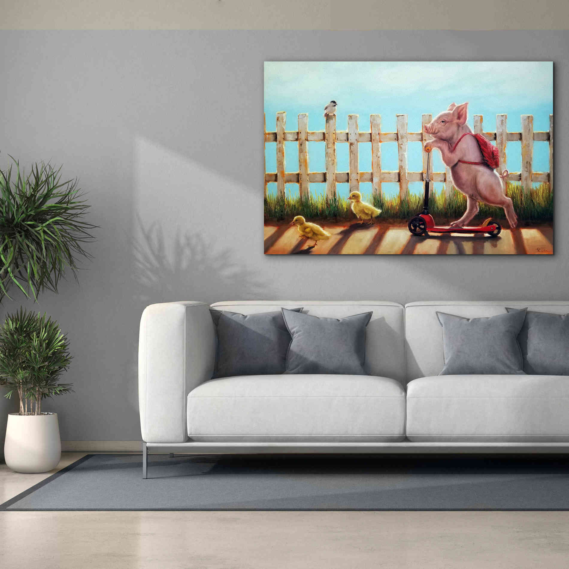 'Summer Stroll' by Lucia Heffernan, Canvas Wall Art,60x40