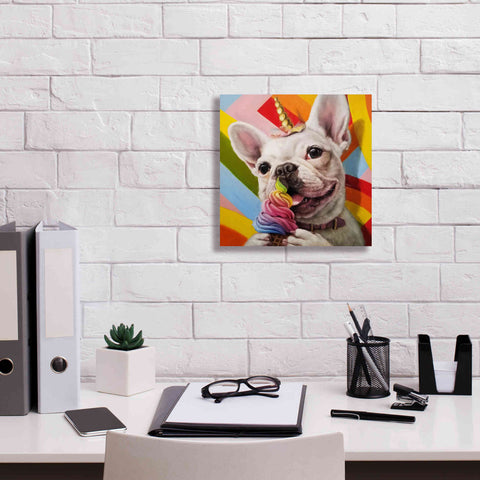 Image of 'Rainbow Party' by Lucia Heffernan, Canvas Wall Art,12x12