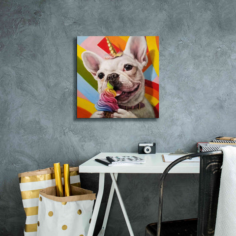 Image of 'Rainbow Party' by Lucia Heffernan, Canvas Wall Art,18x18