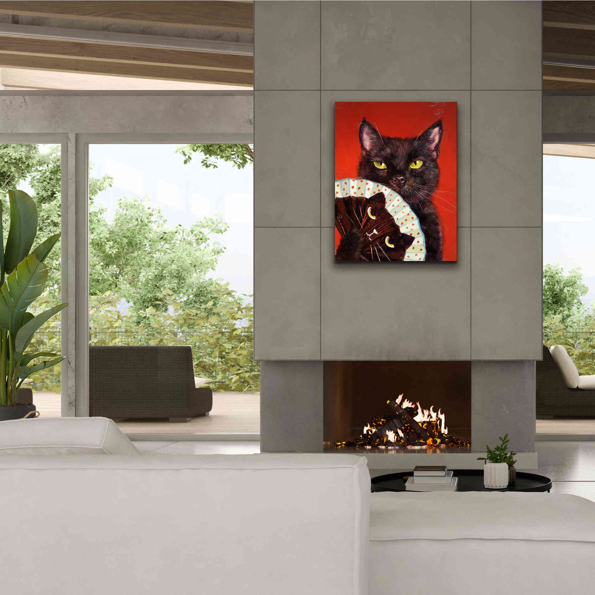 'Double Trouble' by Lucia Heffernan, Canvas Wall Art,26x34