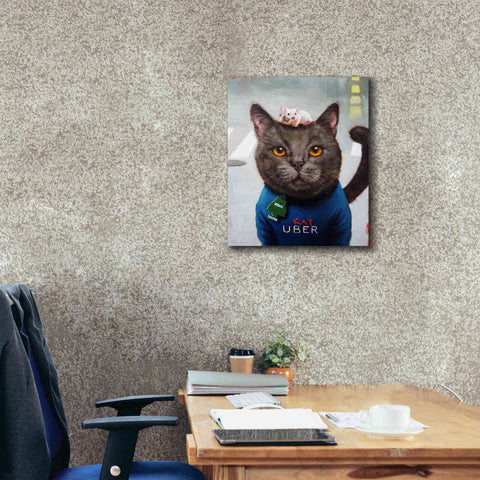 Image of 'Cat Uber' by Lucia Heffernan, Canvas Wall Art,20x24