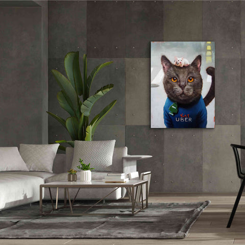 Image of 'Cat Uber' by Lucia Heffernan, Canvas Wall Art,40x54