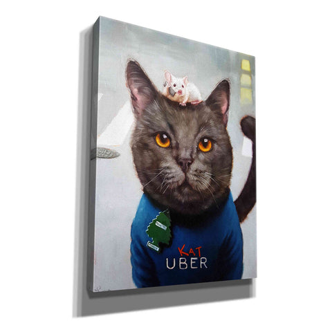 Image of 'Cat Uber' by Lucia Heffernan, Canvas Wall Art