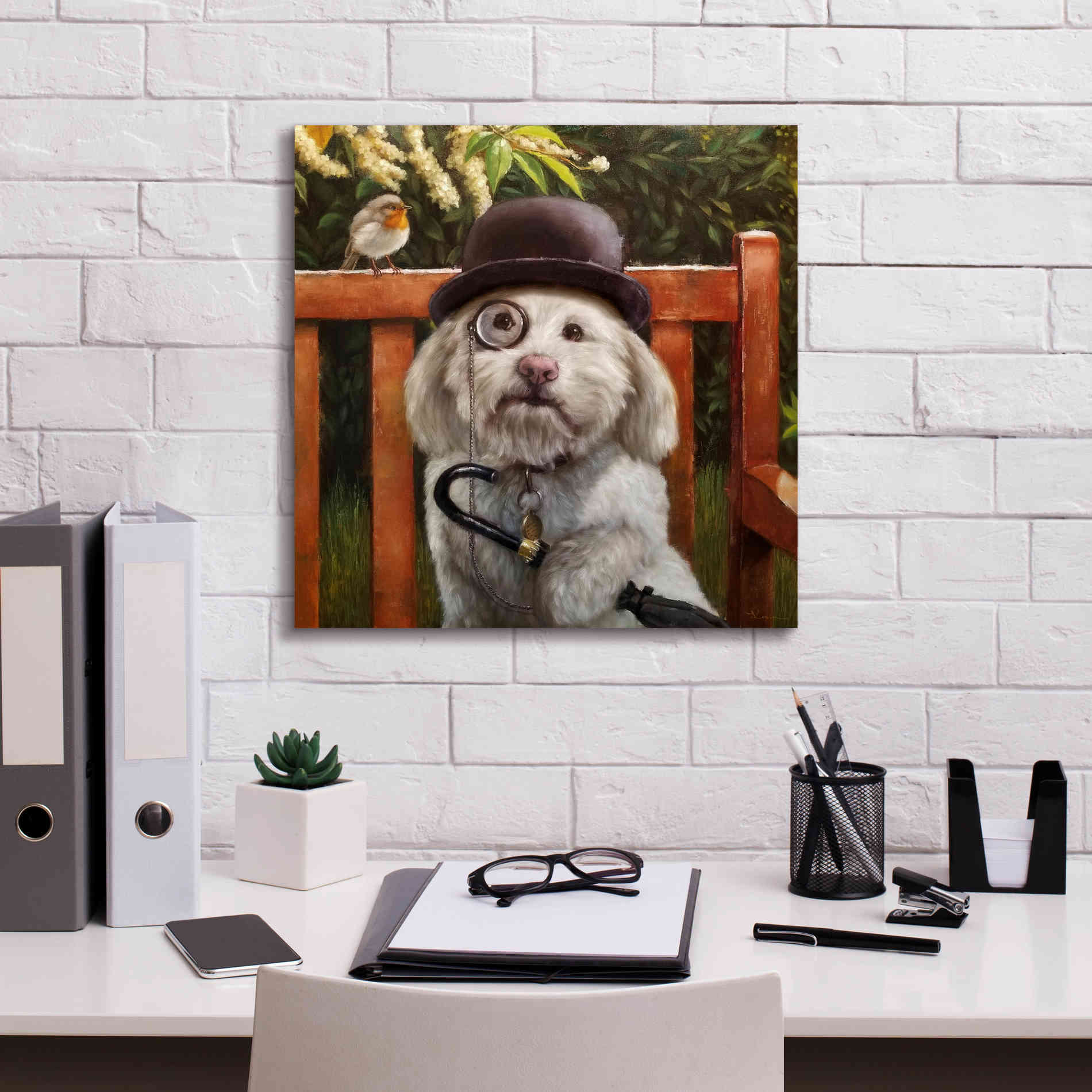 'Alfie' by Lucia Heffernan, Canvas Wall Art,18x18