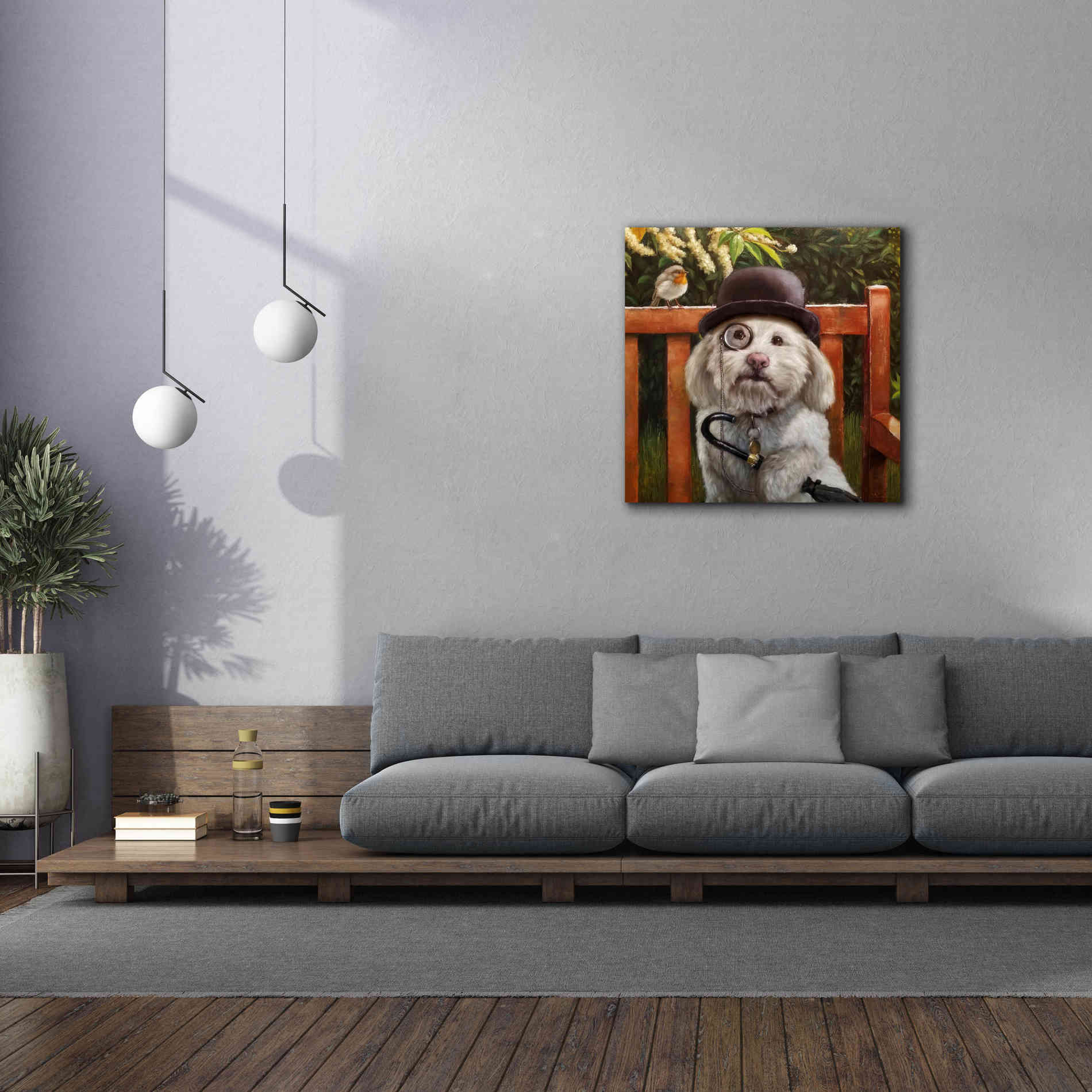 'Alfie' by Lucia Heffernan, Canvas Wall Art,37x37