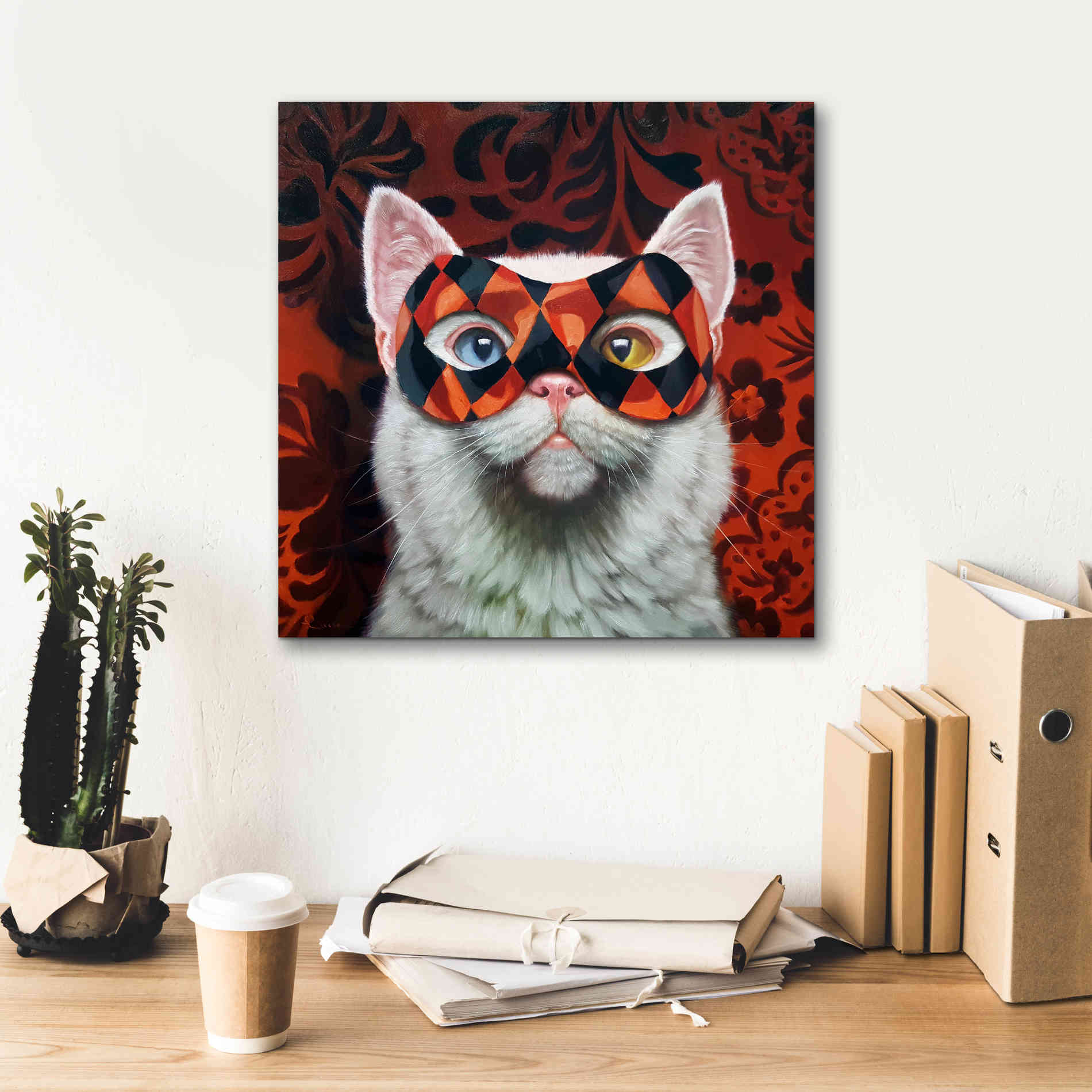 'Enigma' by Lucia Heffernan, Canvas Wall Art,18x18