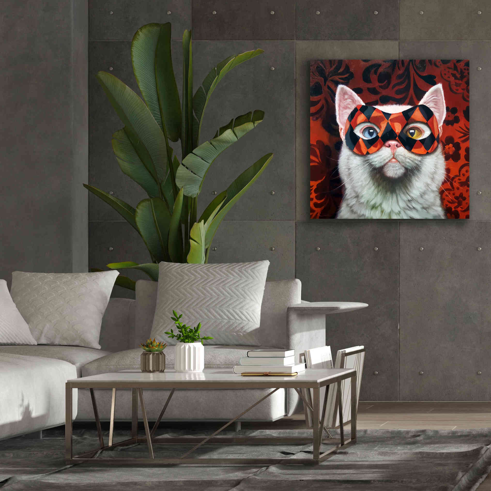 'Enigma' by Lucia Heffernan, Canvas Wall Art,37x37