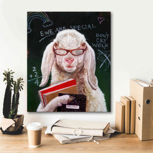 'Back to School - Mrs. Ewe' by Lucia Heffernan, Canvas Wall Art,20x24