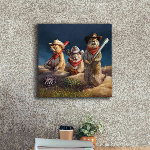 Image of 'Amarillo Sod Poodles' by Lucia Heffernan, Canvas Wall Art,18x18