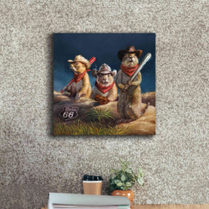 'Amarillo Sod Poodles' by Lucia Heffernan, Canvas Wall Art,18x18
