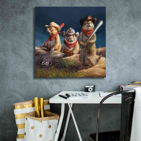 Image of 'Amarillo Sod Poodles' by Lucia Heffernan, Canvas Wall Art,26x26