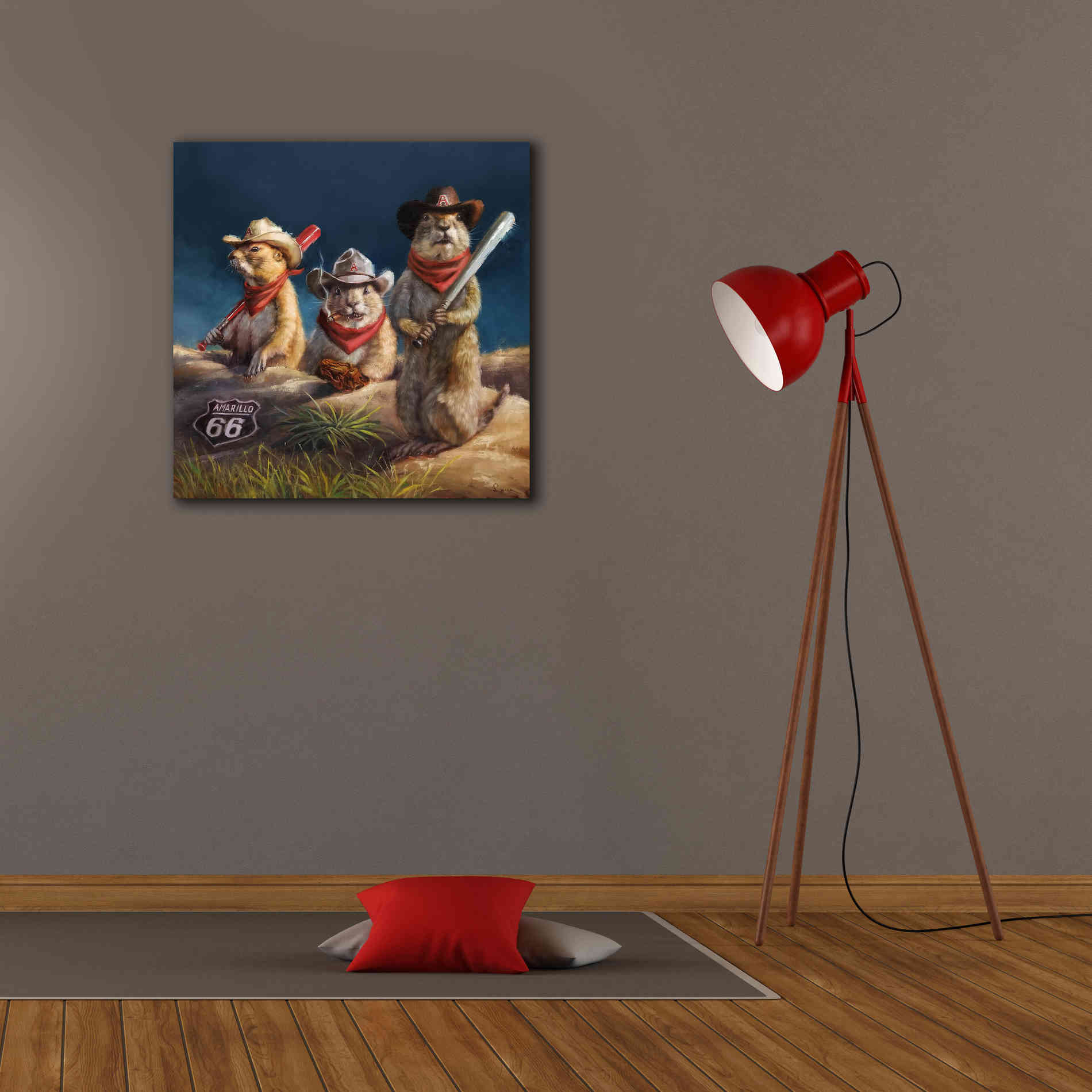 'Amarillo Sod Poodles' by Lucia Heffernan, Canvas Wall Art,26x26