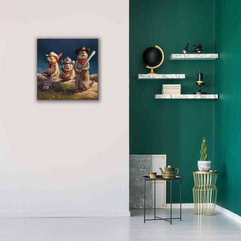 Image of 'Amarillo Sod Poodles' by Lucia Heffernan, Canvas Wall Art,26x26