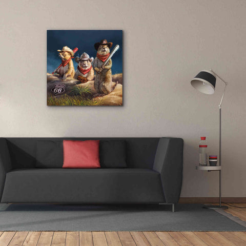 Image of 'Amarillo Sod Poodles' by Lucia Heffernan, Canvas Wall Art,37x37