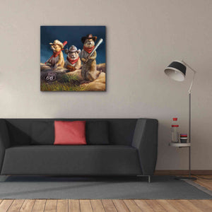 'Amarillo Sod Poodles' by Lucia Heffernan, Canvas Wall Art,37x37