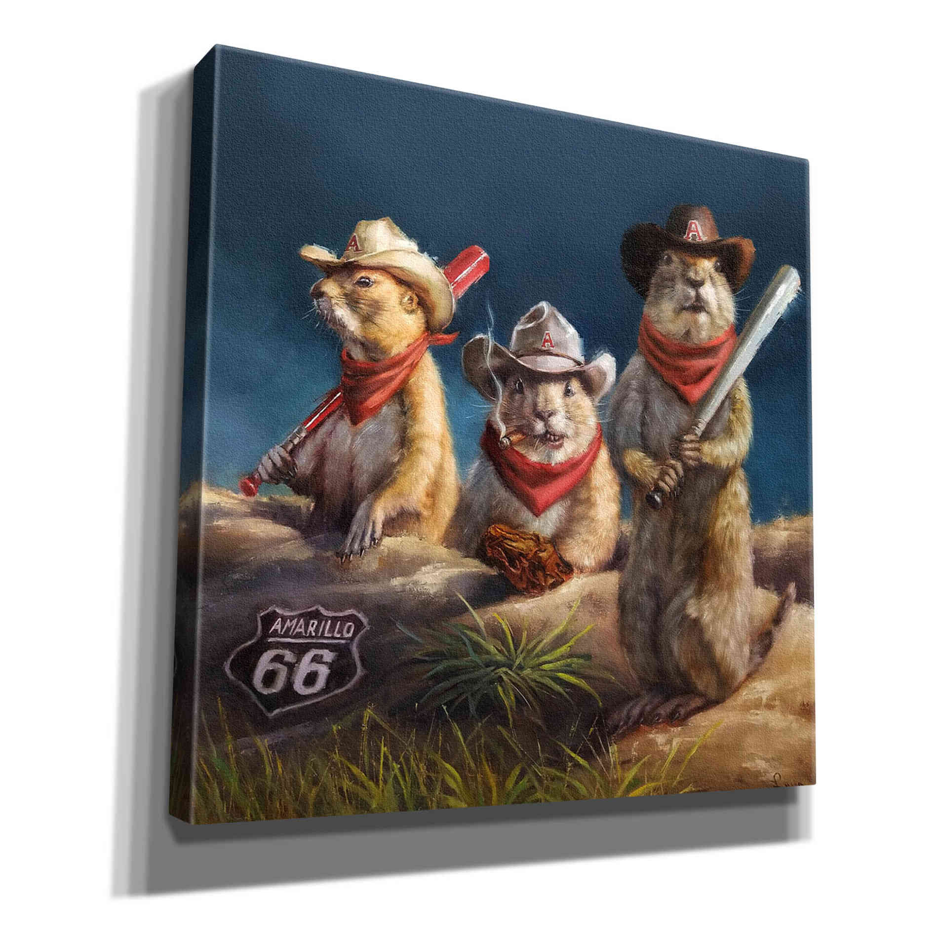 'Amarillo Sod Poodles' by Lucia Heffernan, Canvas Wall Art