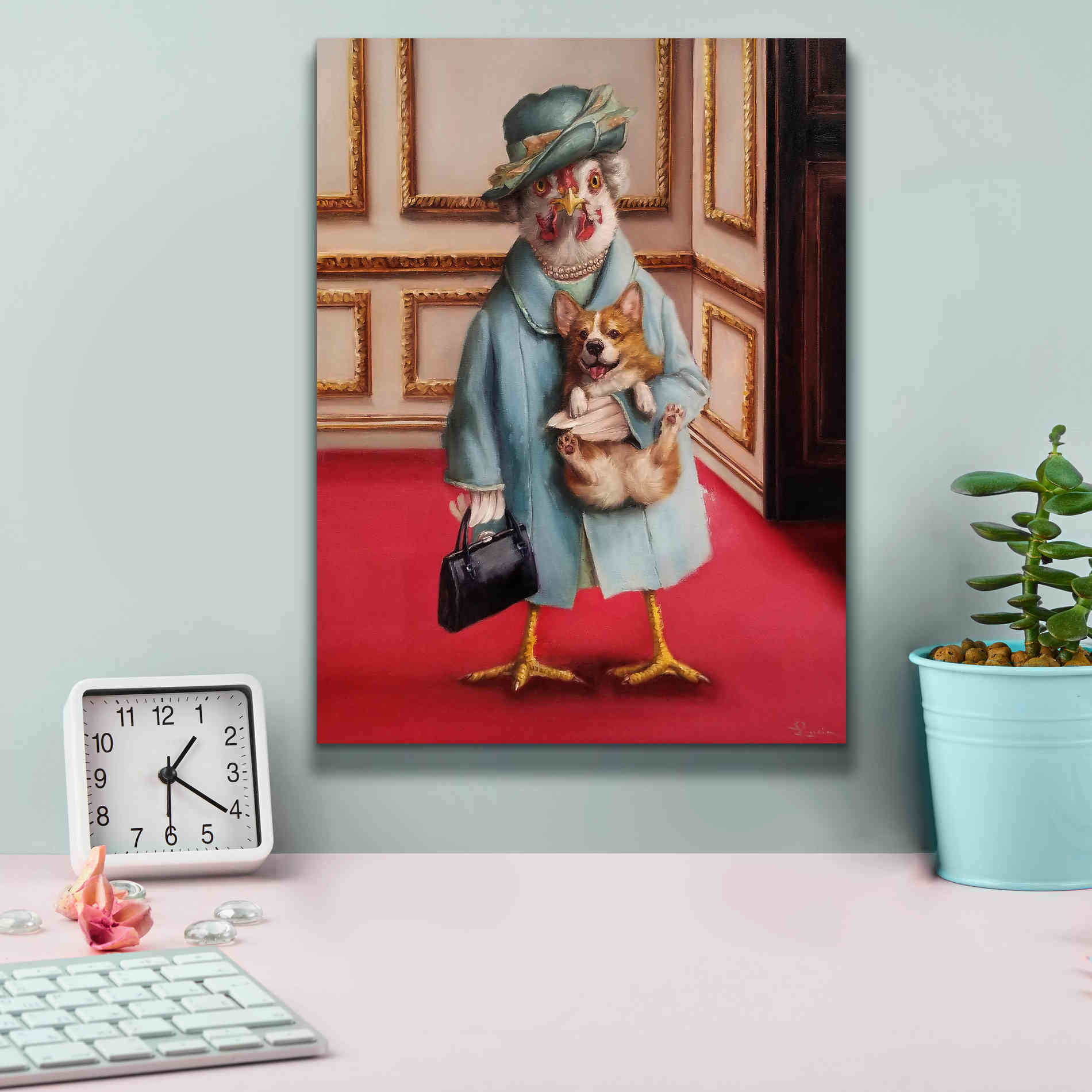 'Her Majesty' by Lucia Heffernan, Canvas Wall Art,12x16