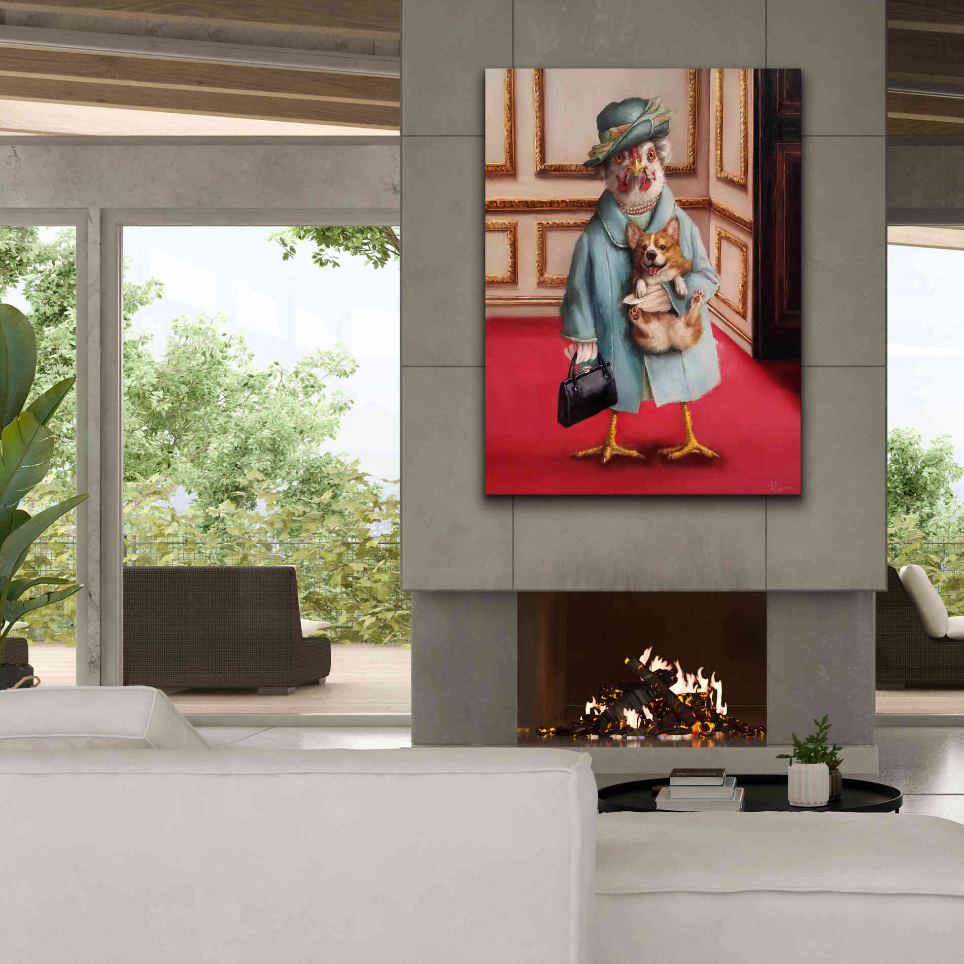 'Her Majesty' by Lucia Heffernan, Canvas Wall Art,40x54