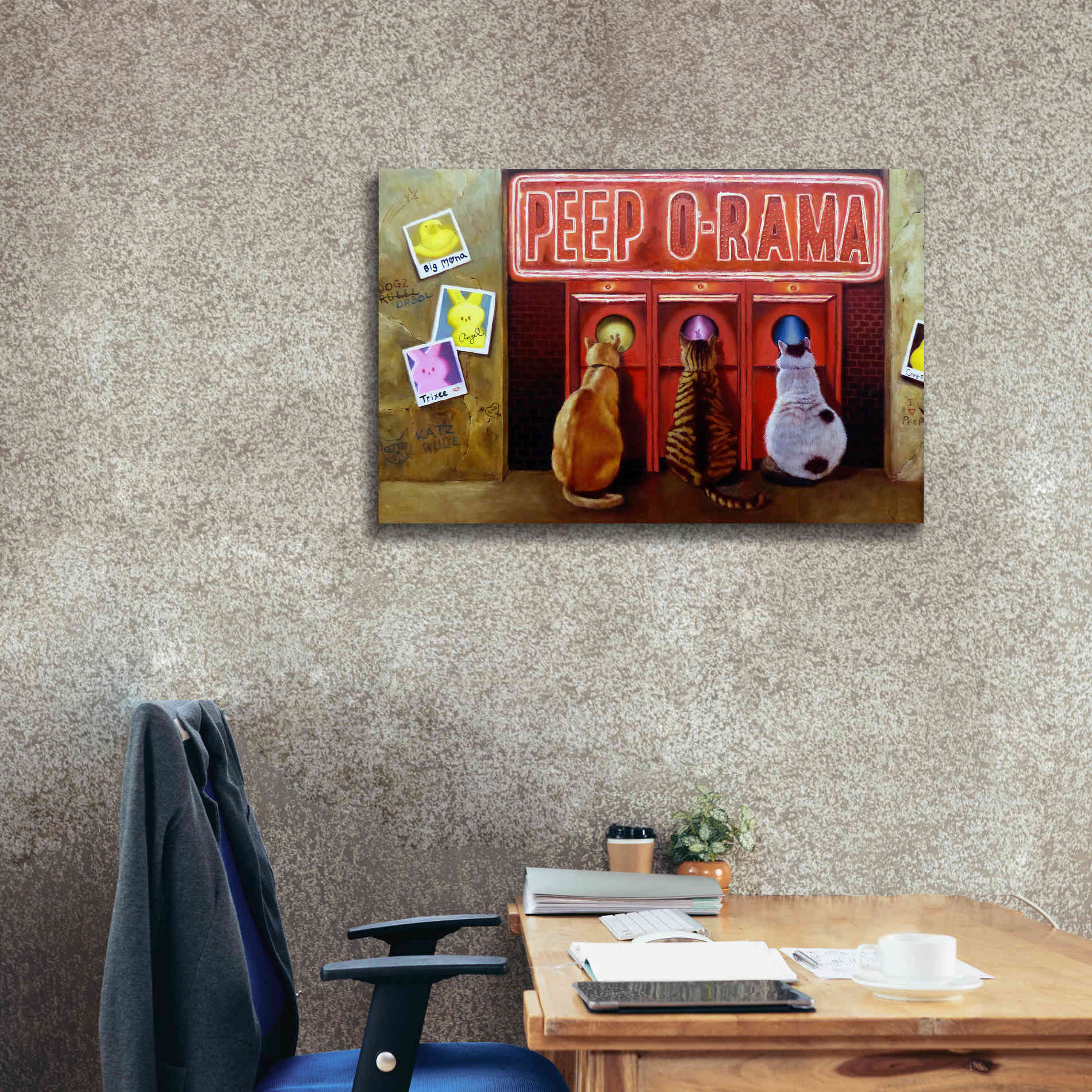 'Peepshow' by Lucia Heffernan, Canvas Wall Art,40x26