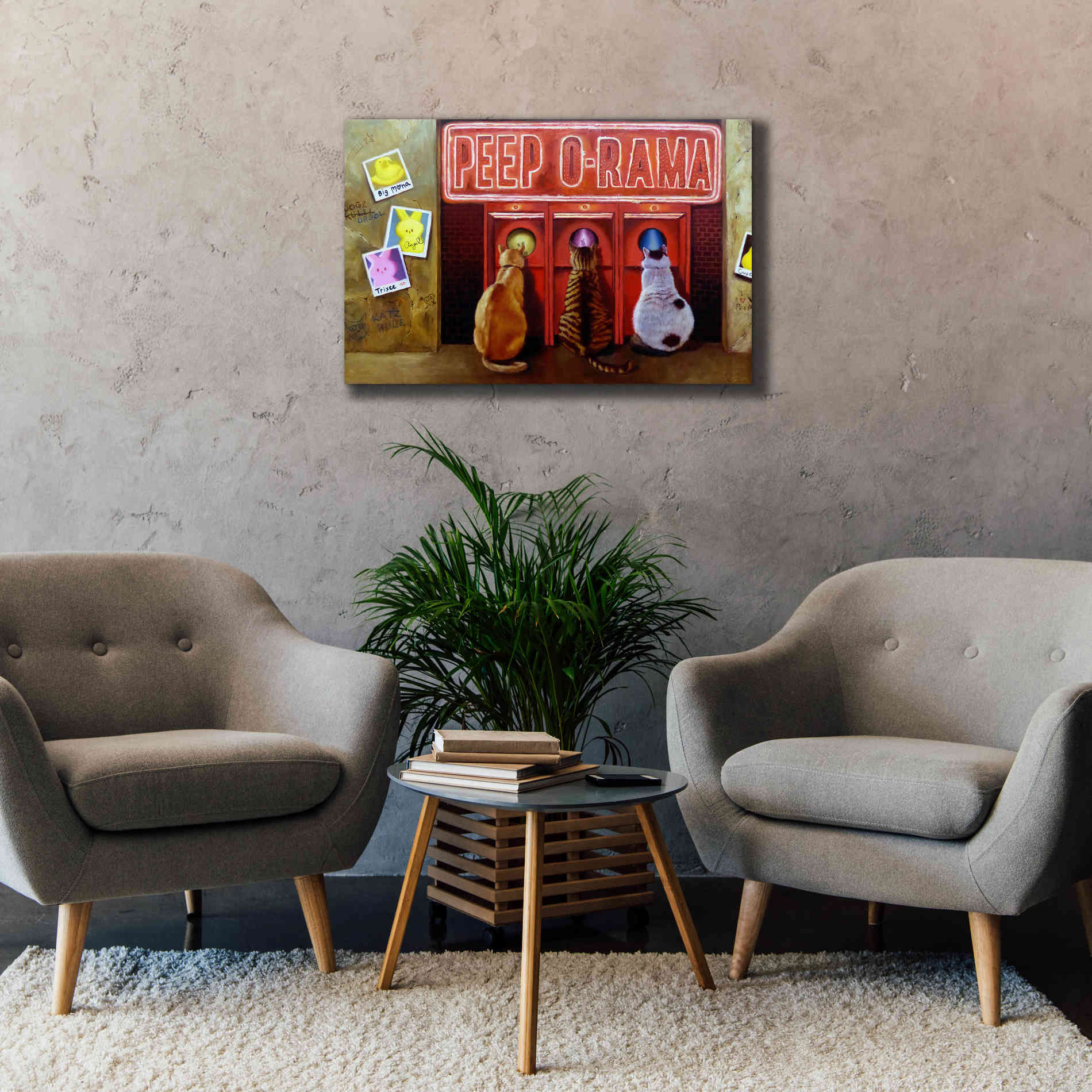 'Peepshow' by Lucia Heffernan, Canvas Wall Art,40x26