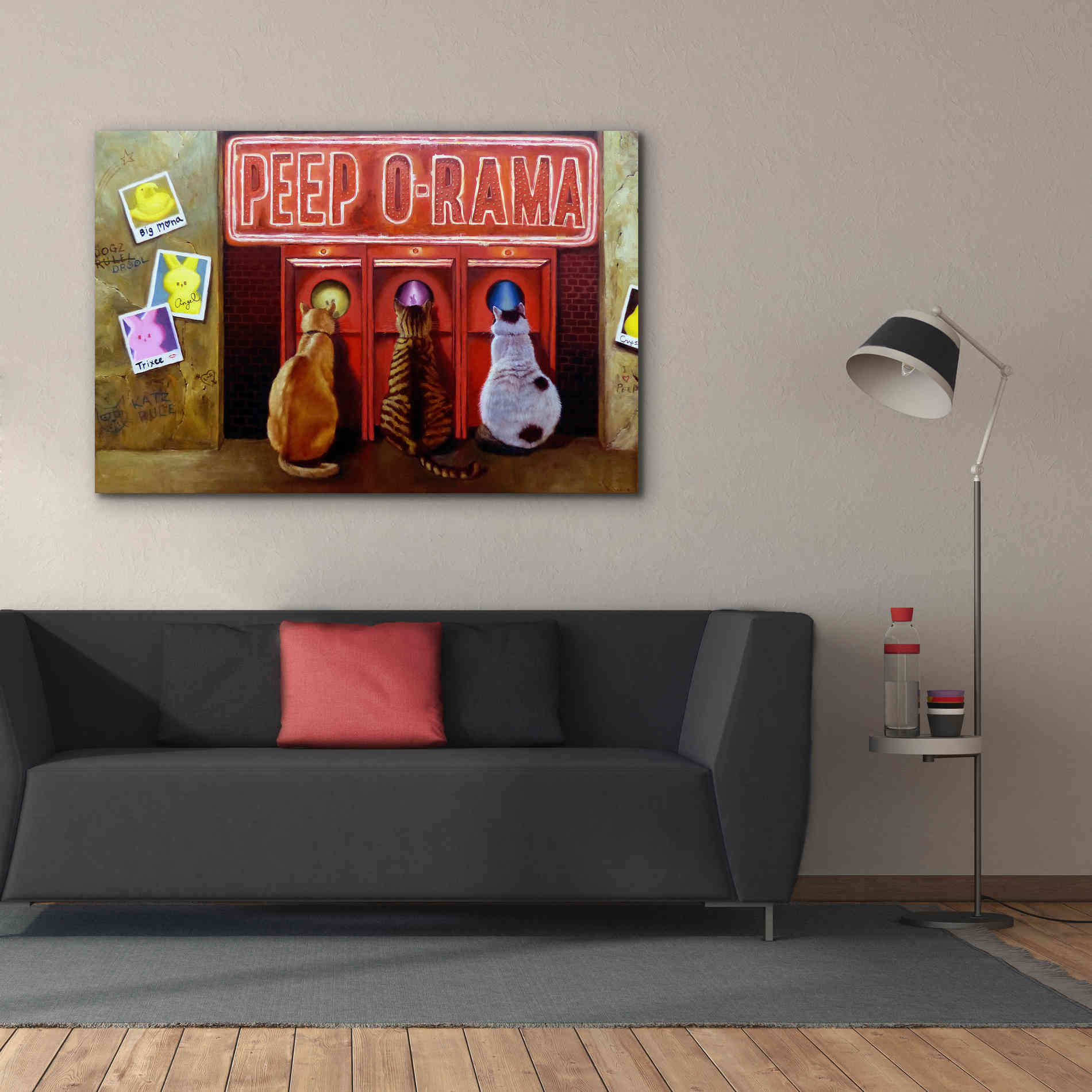 'Peepshow' by Lucia Heffernan, Canvas Wall Art,60x40